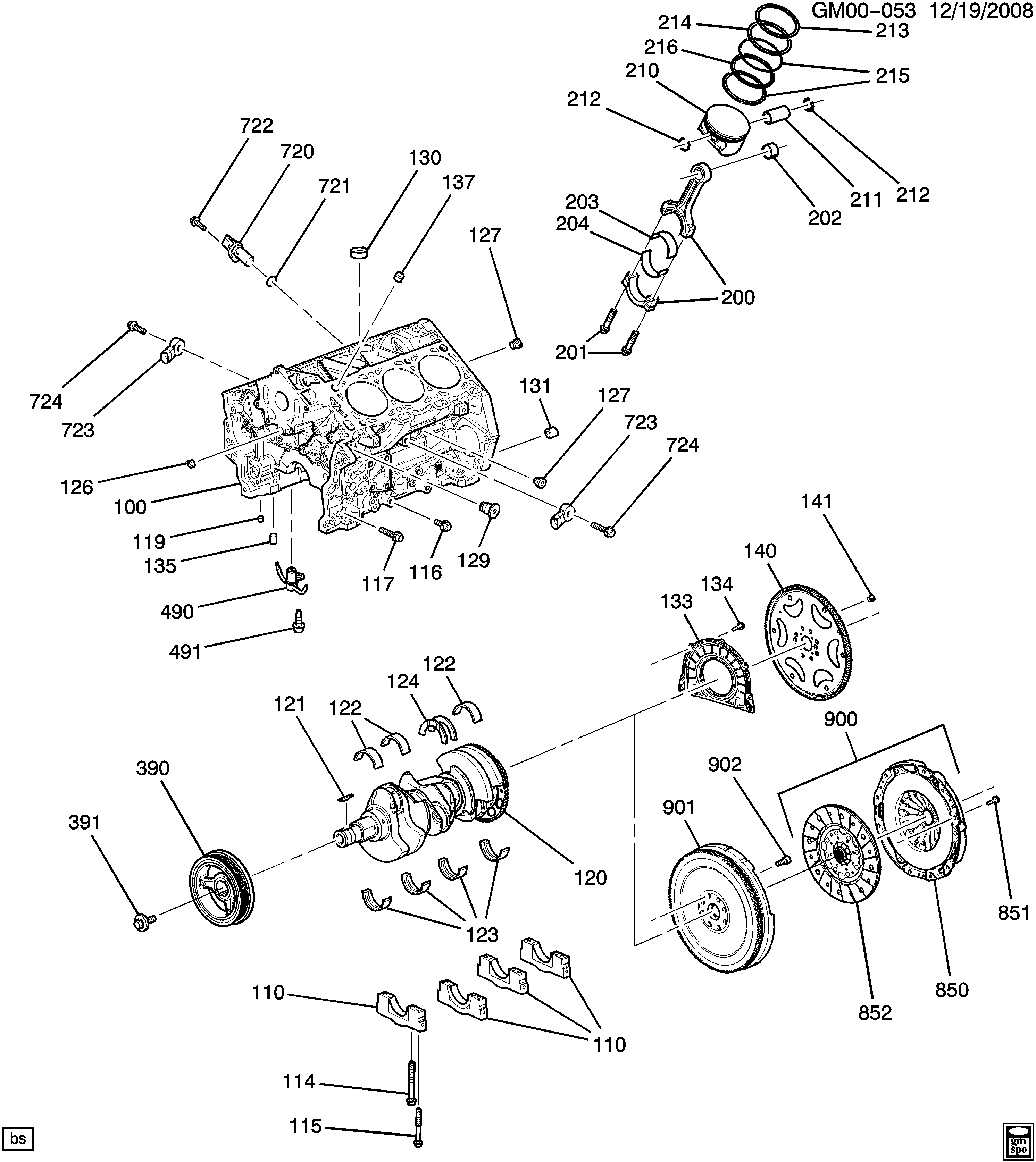 SAAB 11 588 884 - Комплект болтів, маховик avtolavka.club