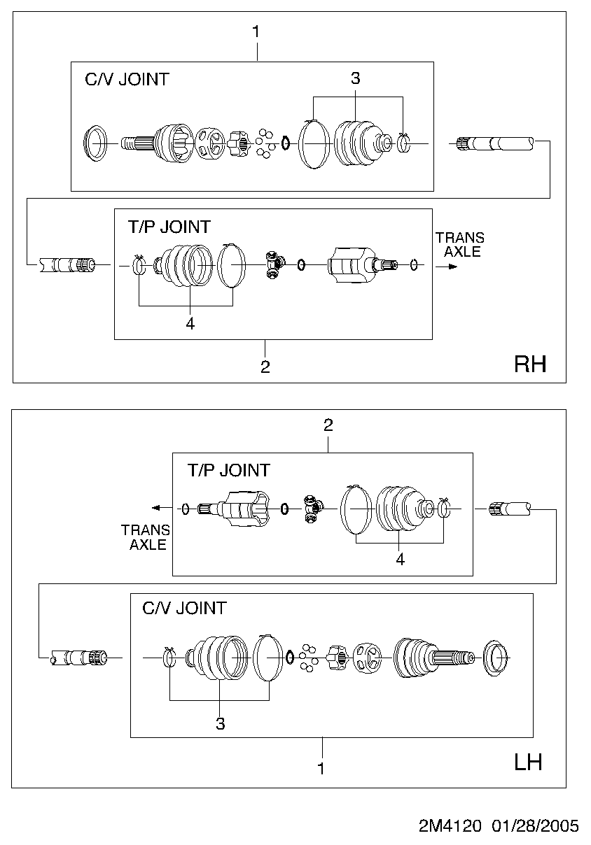 Chevrolet 96396134 - Шарнірний комплект, ШРУС, приводний вал avtolavka.club