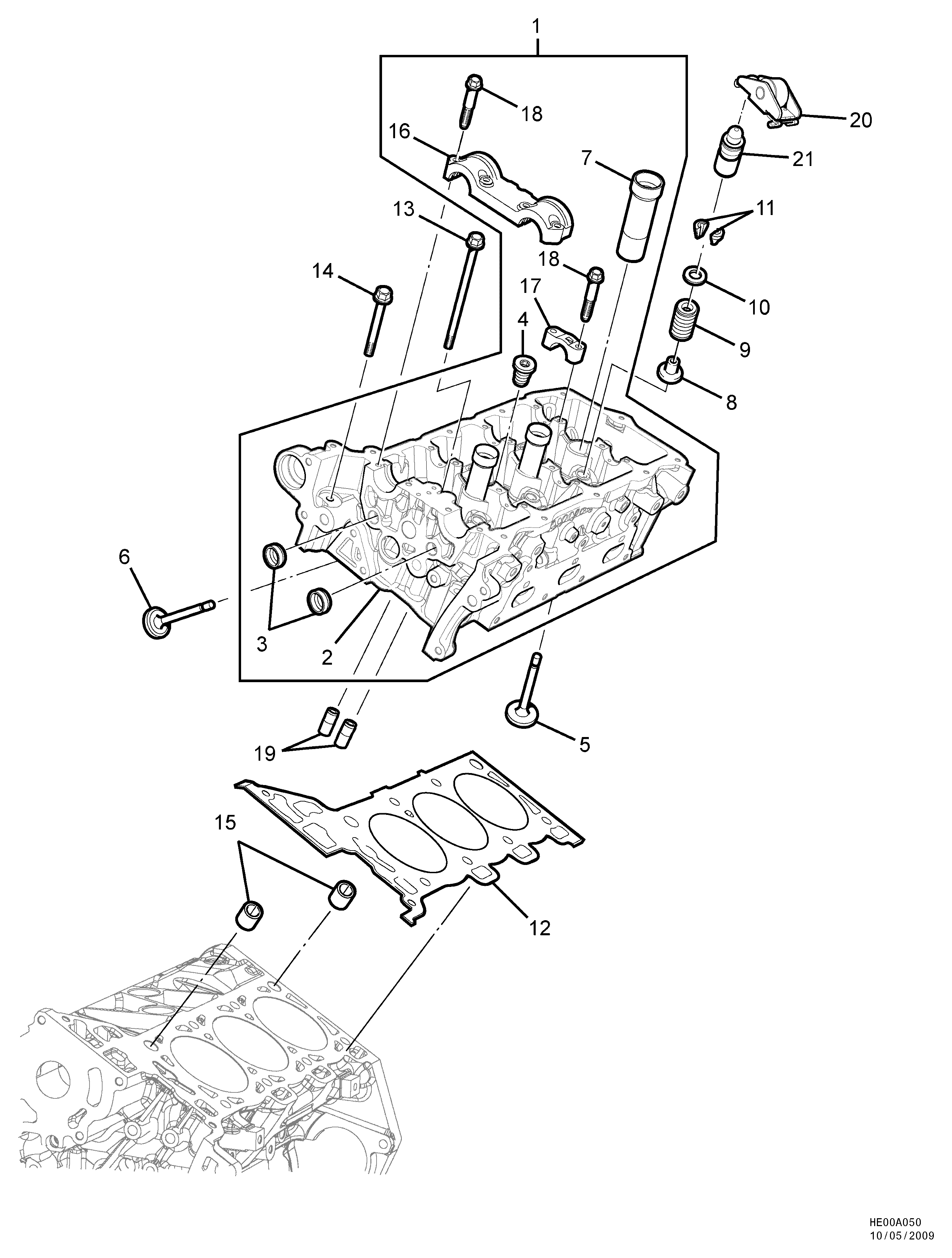 Cadillac 12631766 - Прокладка, головка циліндра avtolavka.club