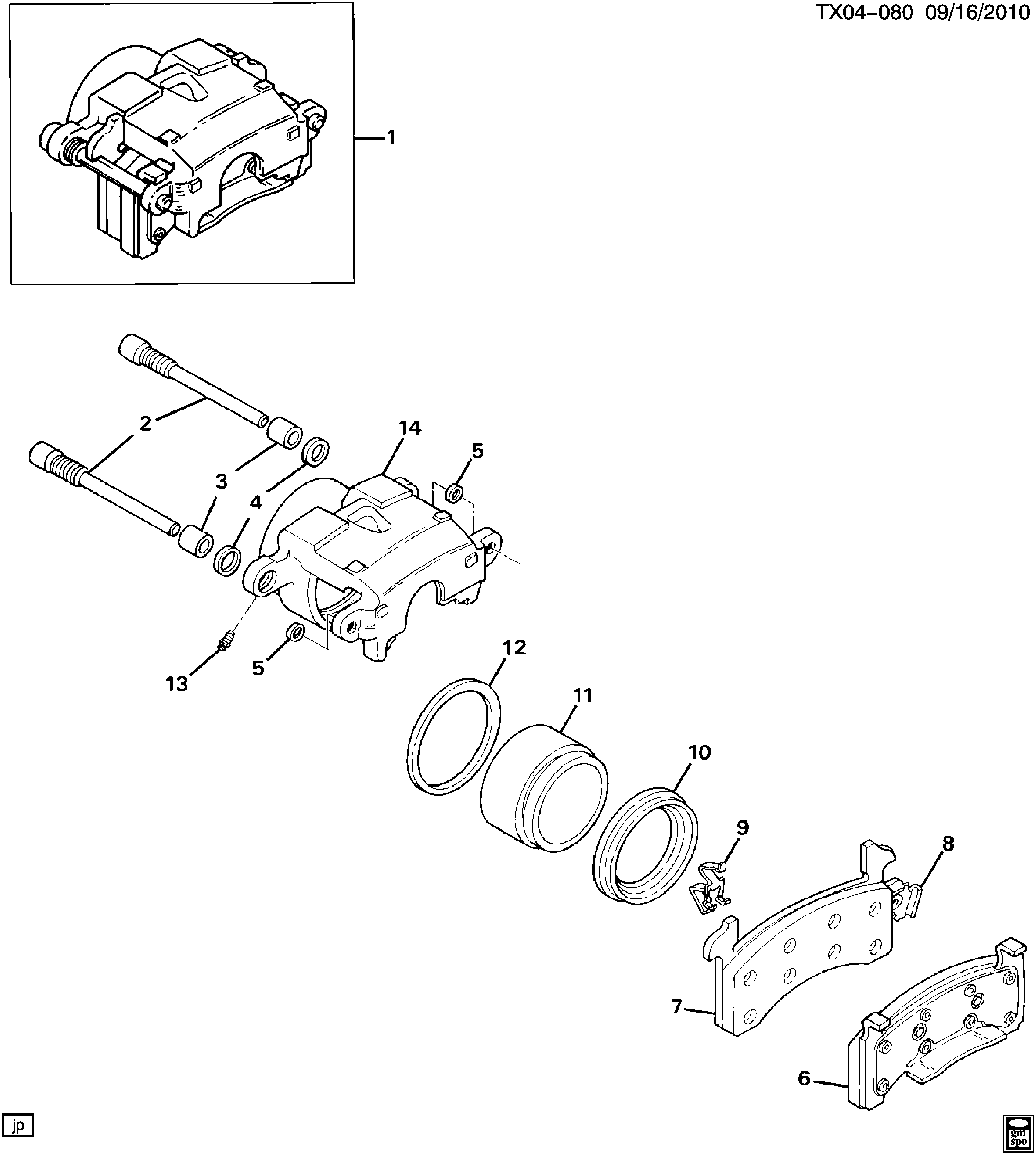 Chevrolet 89026844 - Гальмівні колодки, дискові гальма avtolavka.club