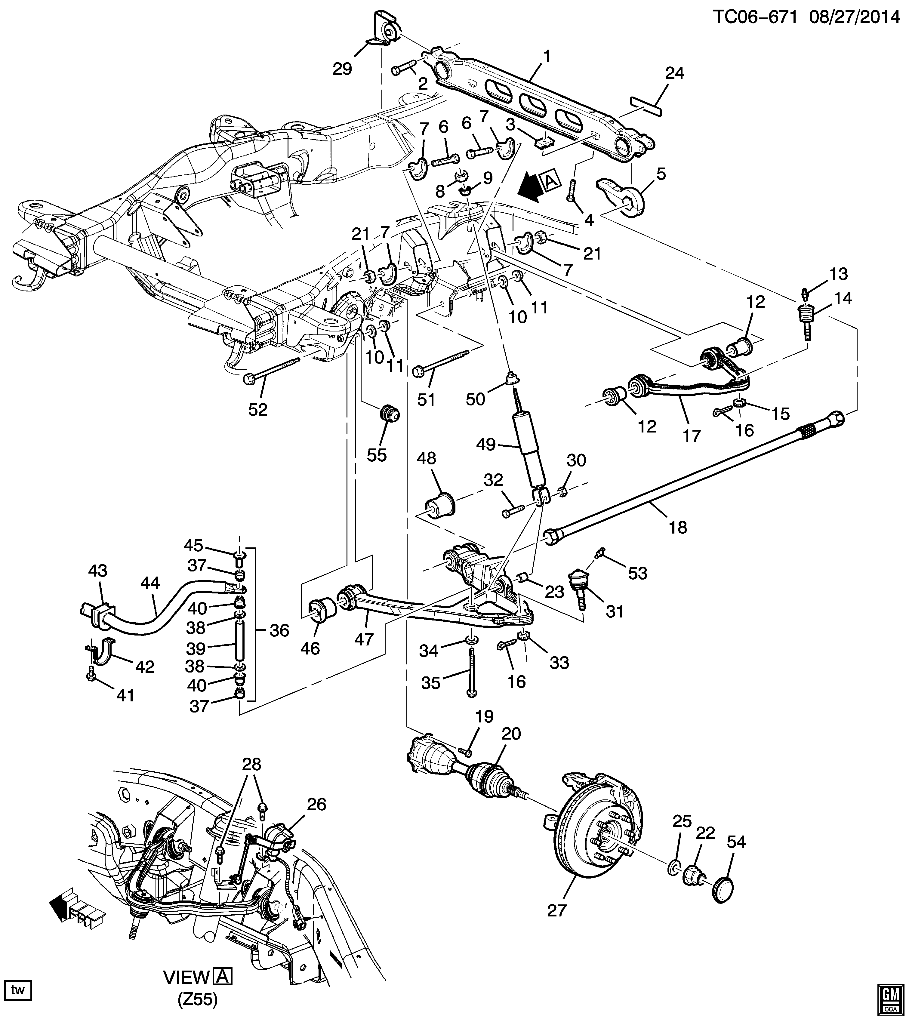 Chevrolet 12475480 - Важіль незалежної підвіски колеса avtolavka.club