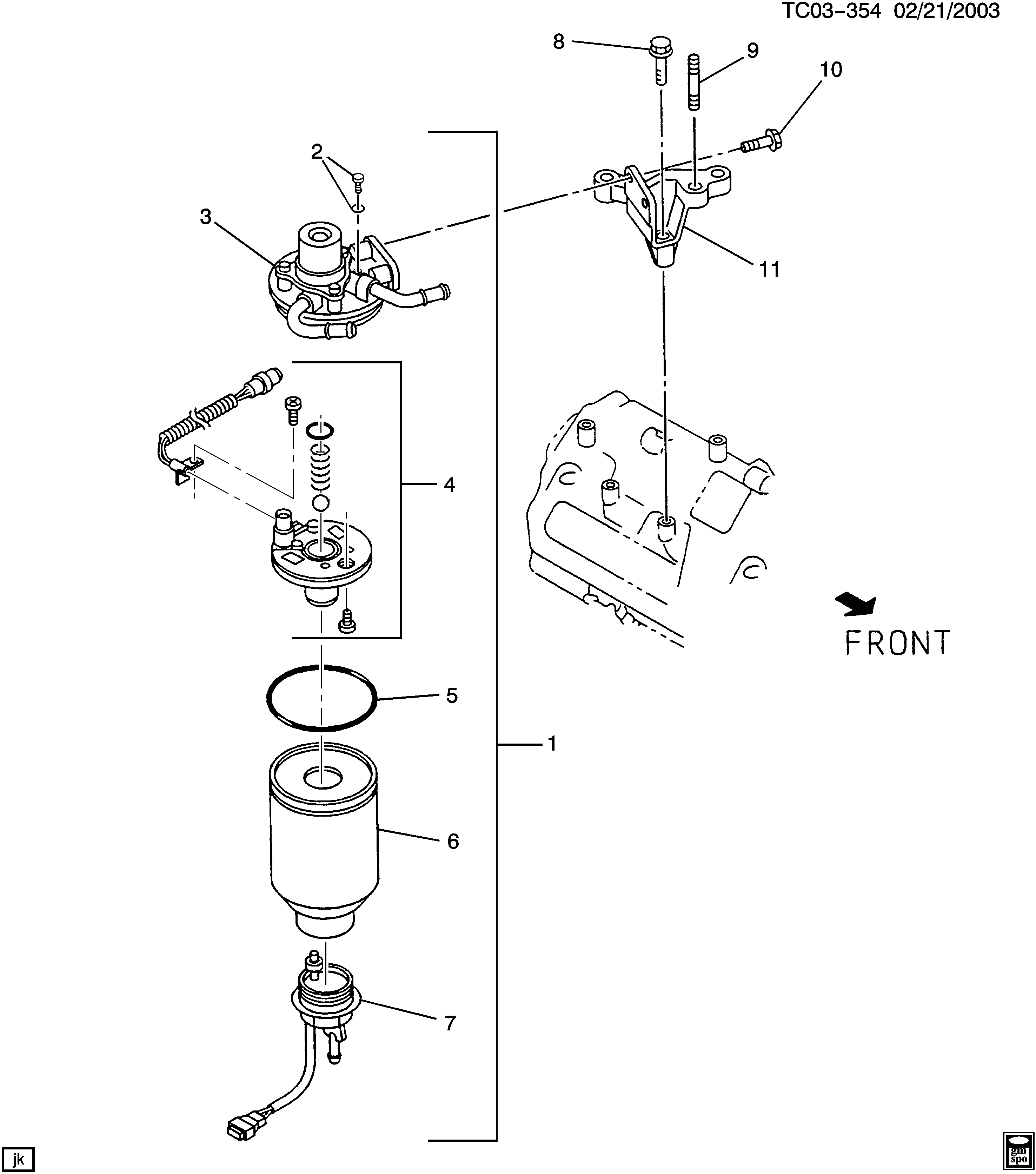 Chevrolet 12639277 - Прокладка, фільтр очищення палива avtolavka.club