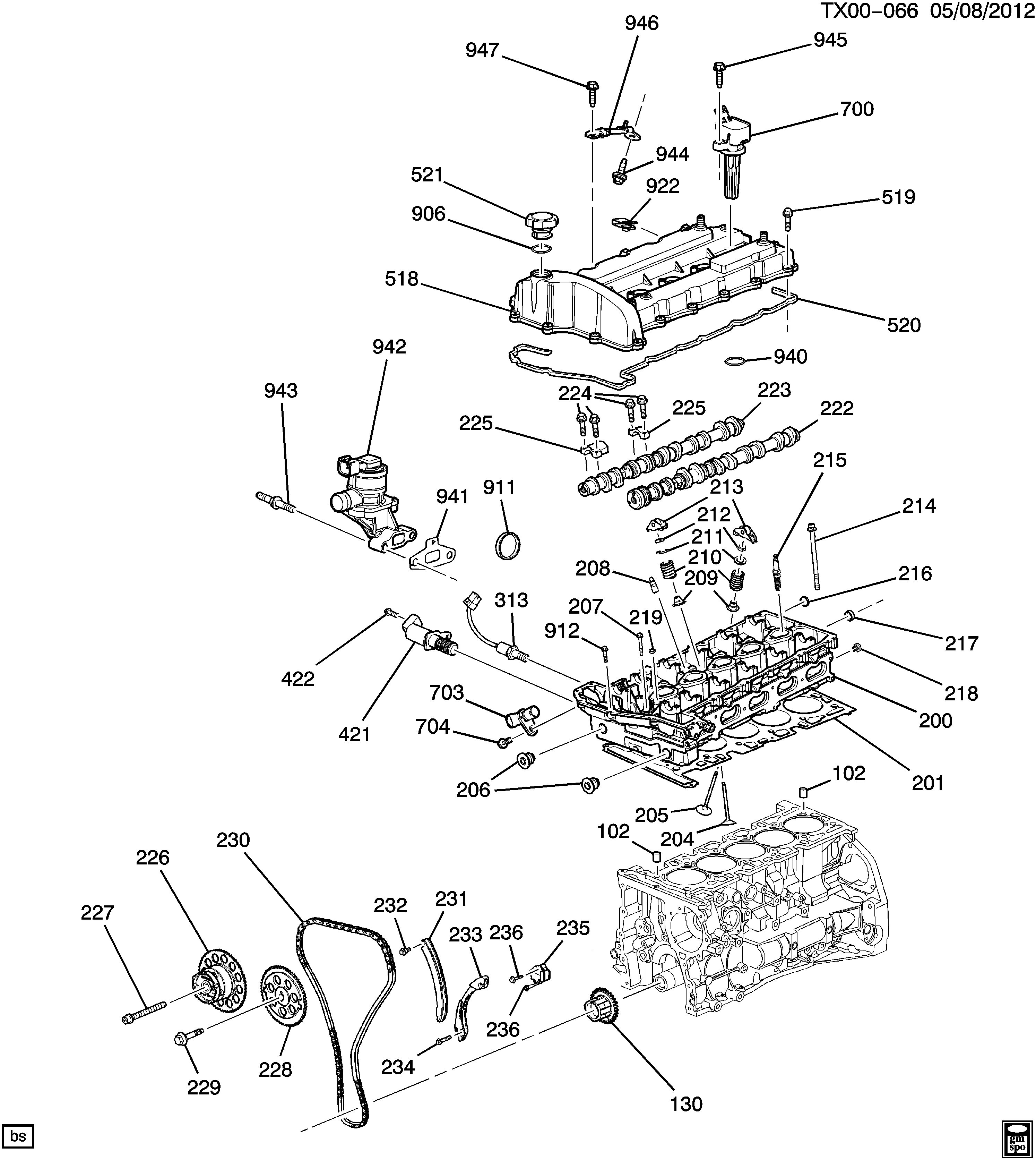 Buick 12596995 - Кільце ущільнювача, шток клапана avtolavka.club