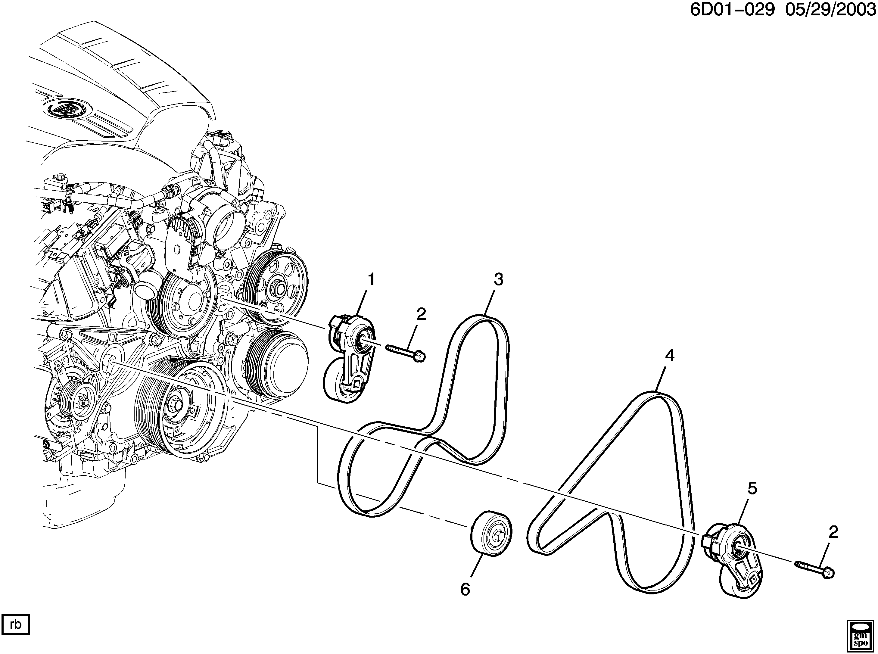 Cadillac 12621991 - Поліклиновий ремінь avtolavka.club