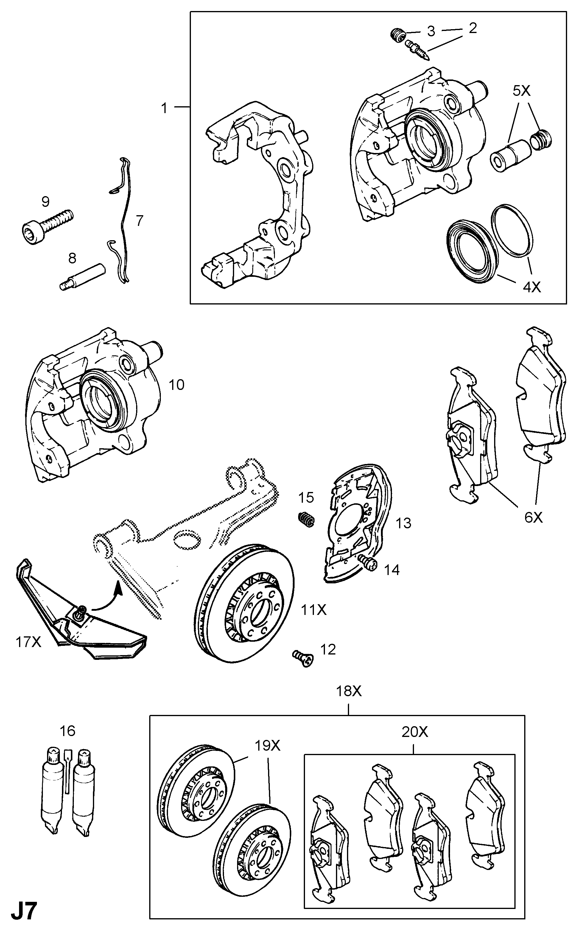 Chevrolet 1605036 - Гальмівні колодки, дискові гальма avtolavka.club