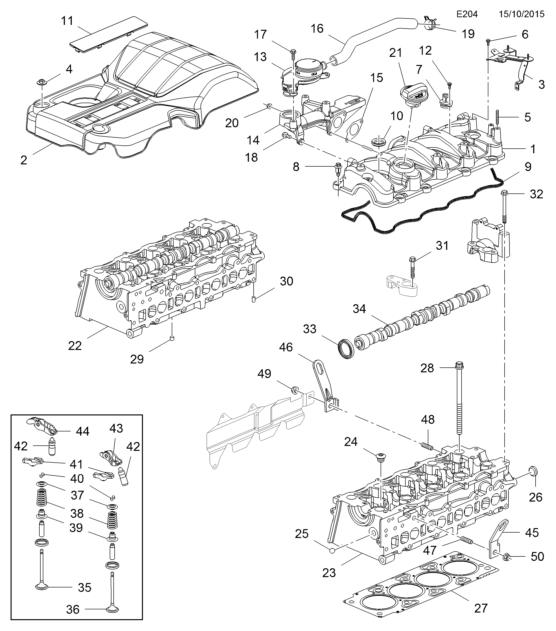 DAEWOO 4805331 - Прокладка, кришка головки циліндра avtolavka.club