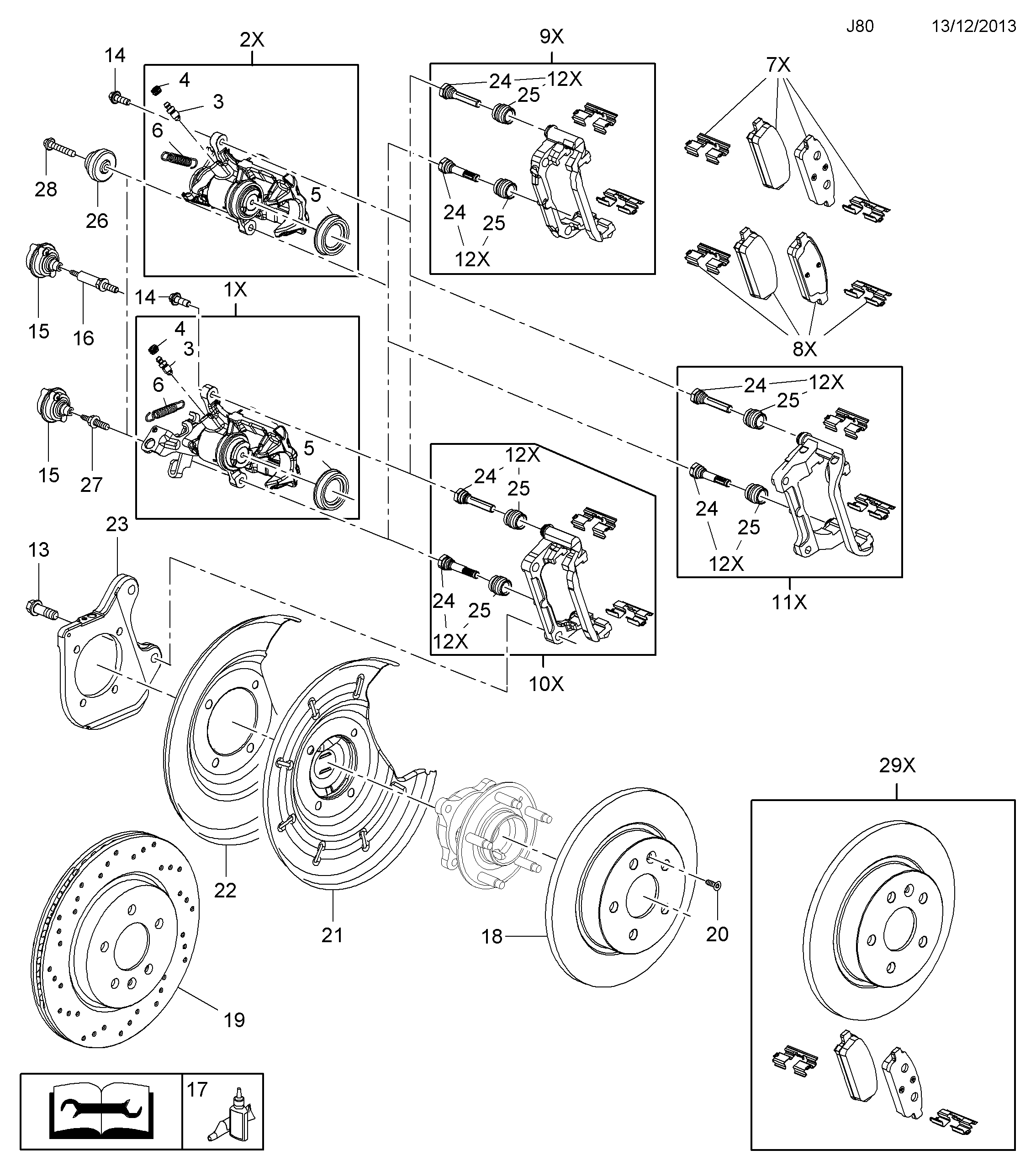 Vauxhall 1605180 - Гальмівні колодки, дискові гальма avtolavka.club