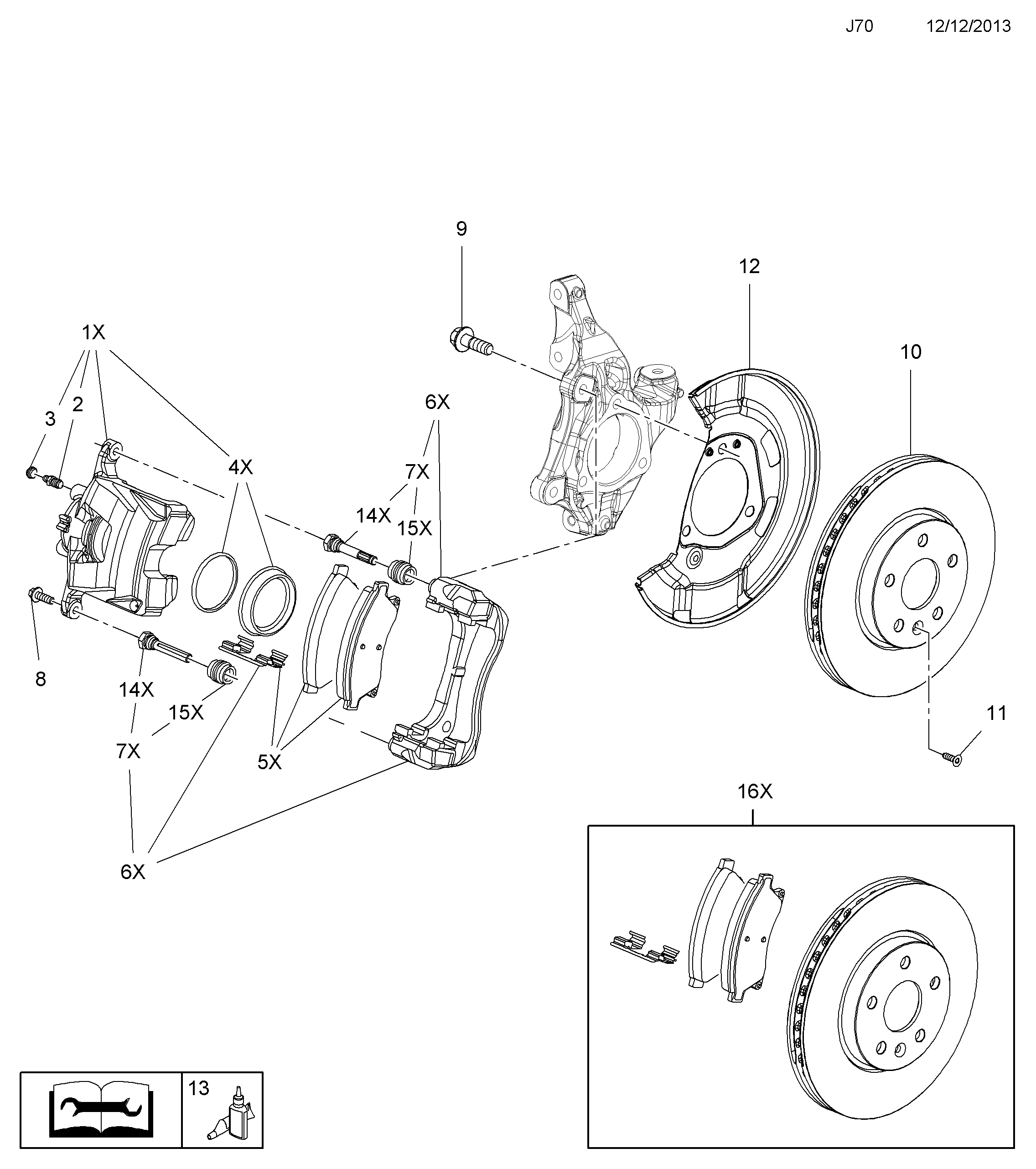 Opel 542367 - Комплектуючі, колодки дискового гальма avtolavka.club