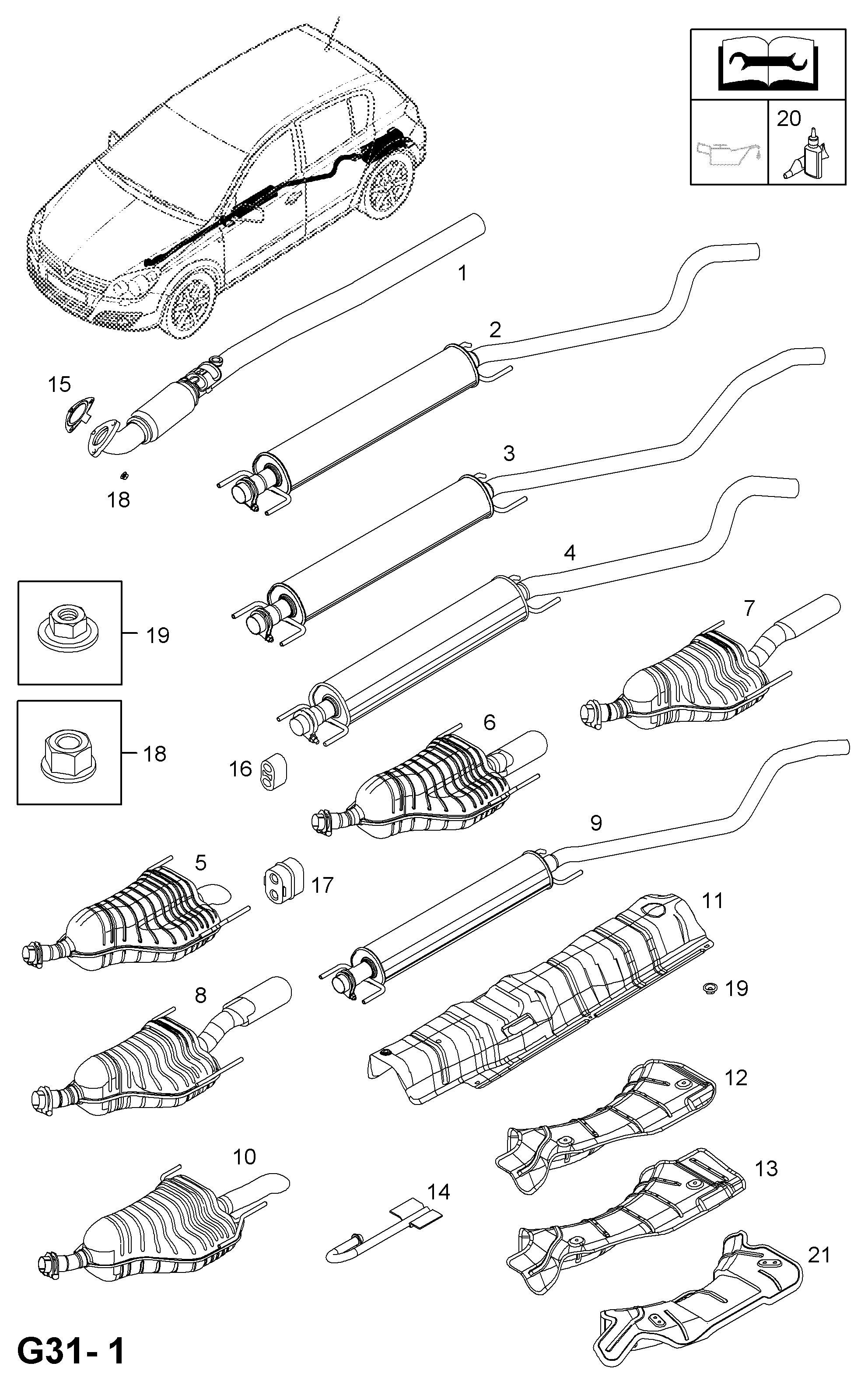 Vauxhall 5852673 - Середній глушник вихлопних газів avtolavka.club