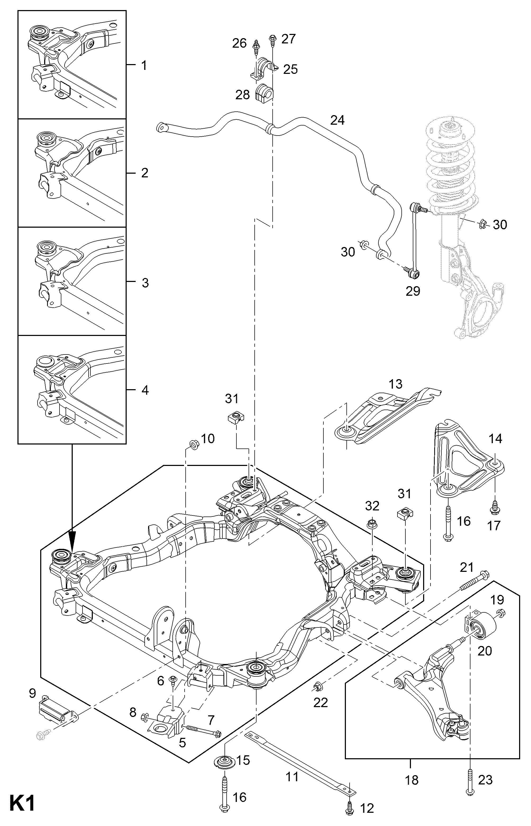 Vauxhall 48 17 778 - Важіль незалежної підвіски колеса avtolavka.club