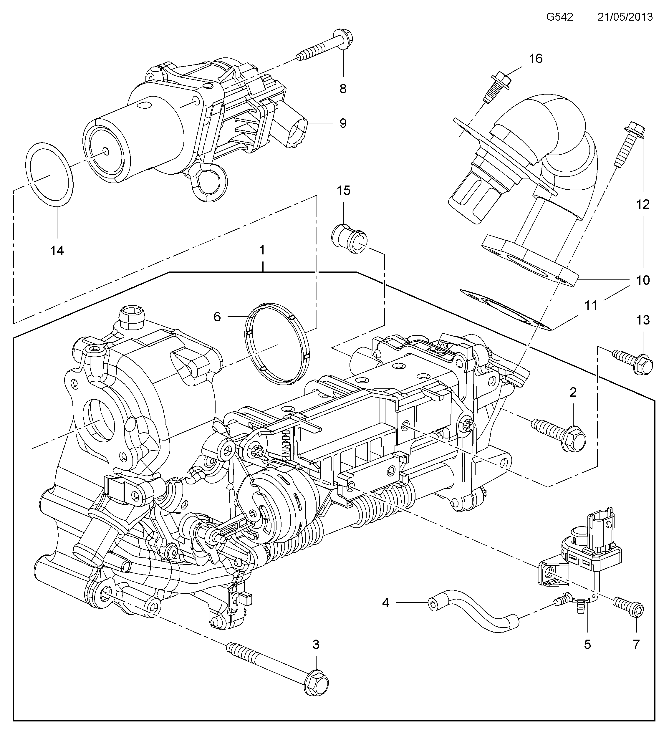 Opel 8 50 773 - Прокладка, клапан повернення ОГ avtolavka.club