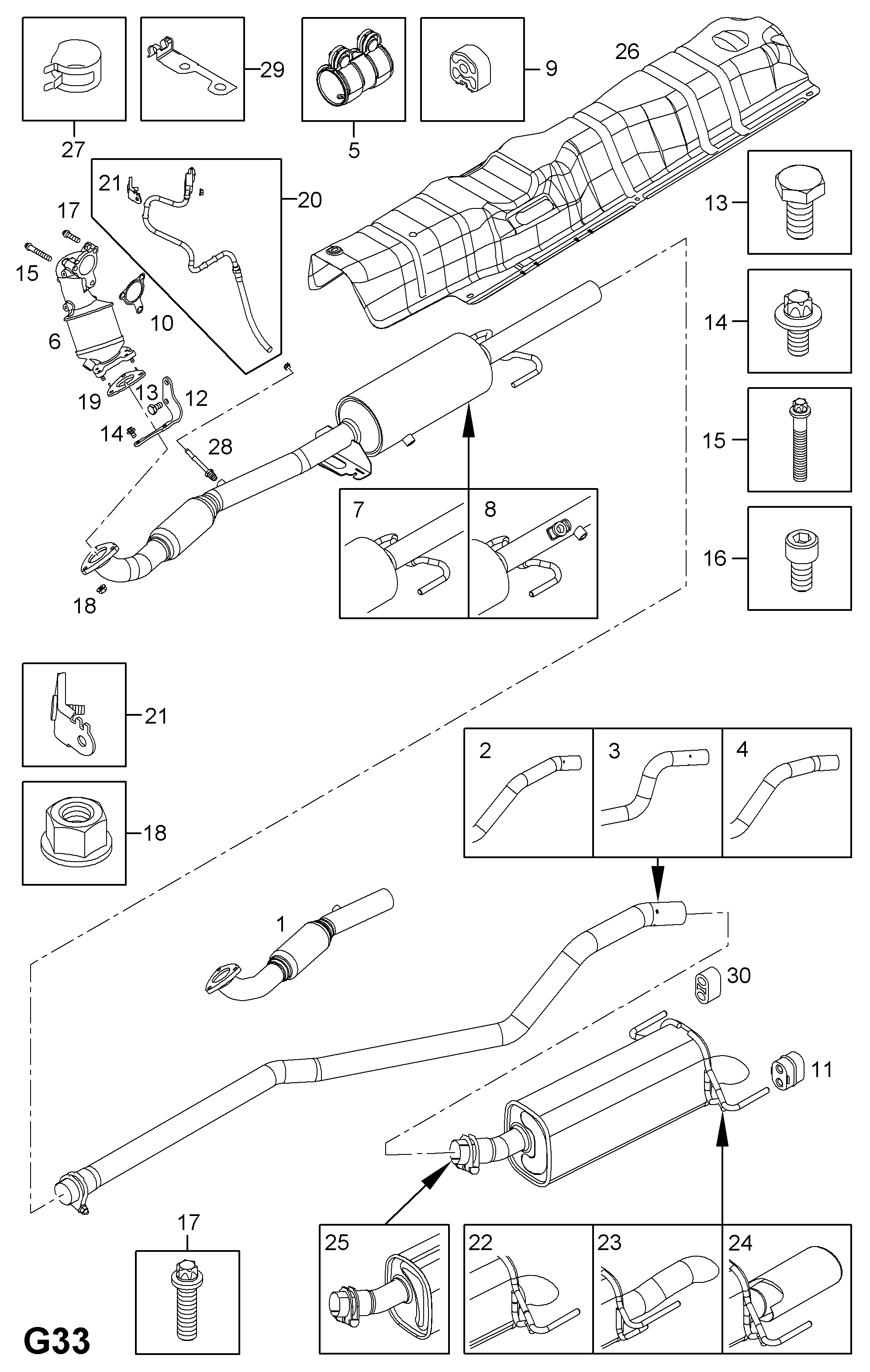 Vauxhall 5854450 - Сажі / частковий фільтр, система вихлопу ОГ avtolavka.club