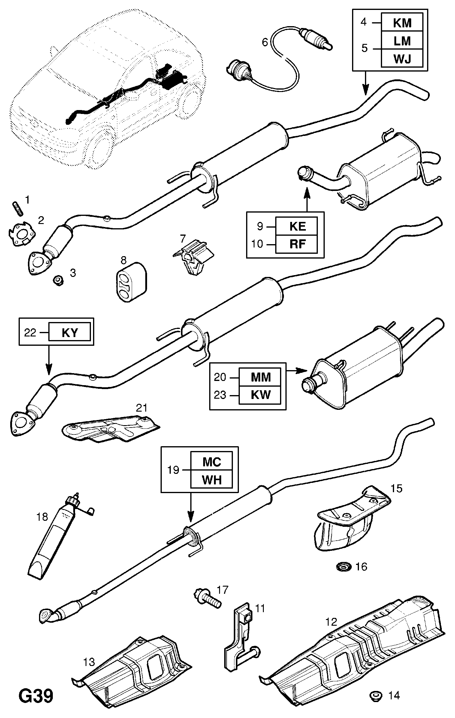 Opel 58 52 447 - Глушник вихлопних газів кінцевий avtolavka.club