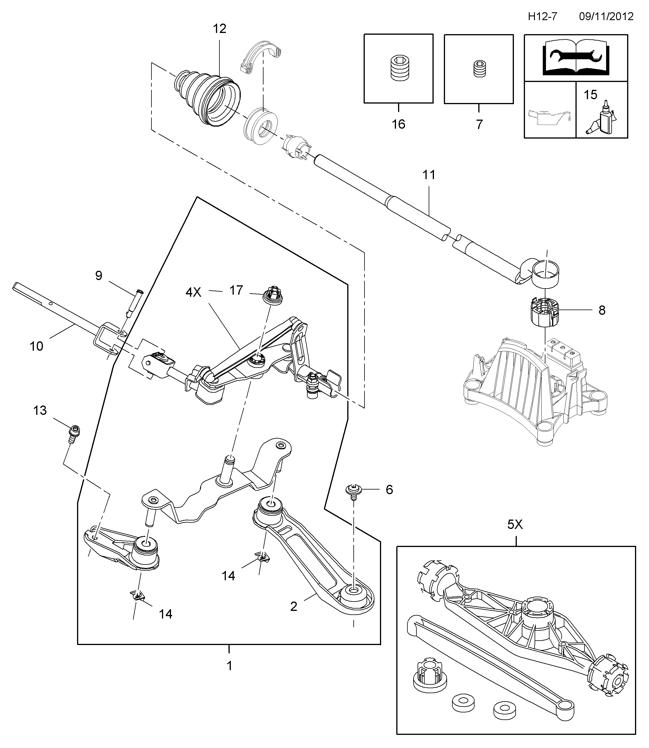 Opel 738793 - Ремкомплект, важіль перемикання avtolavka.club