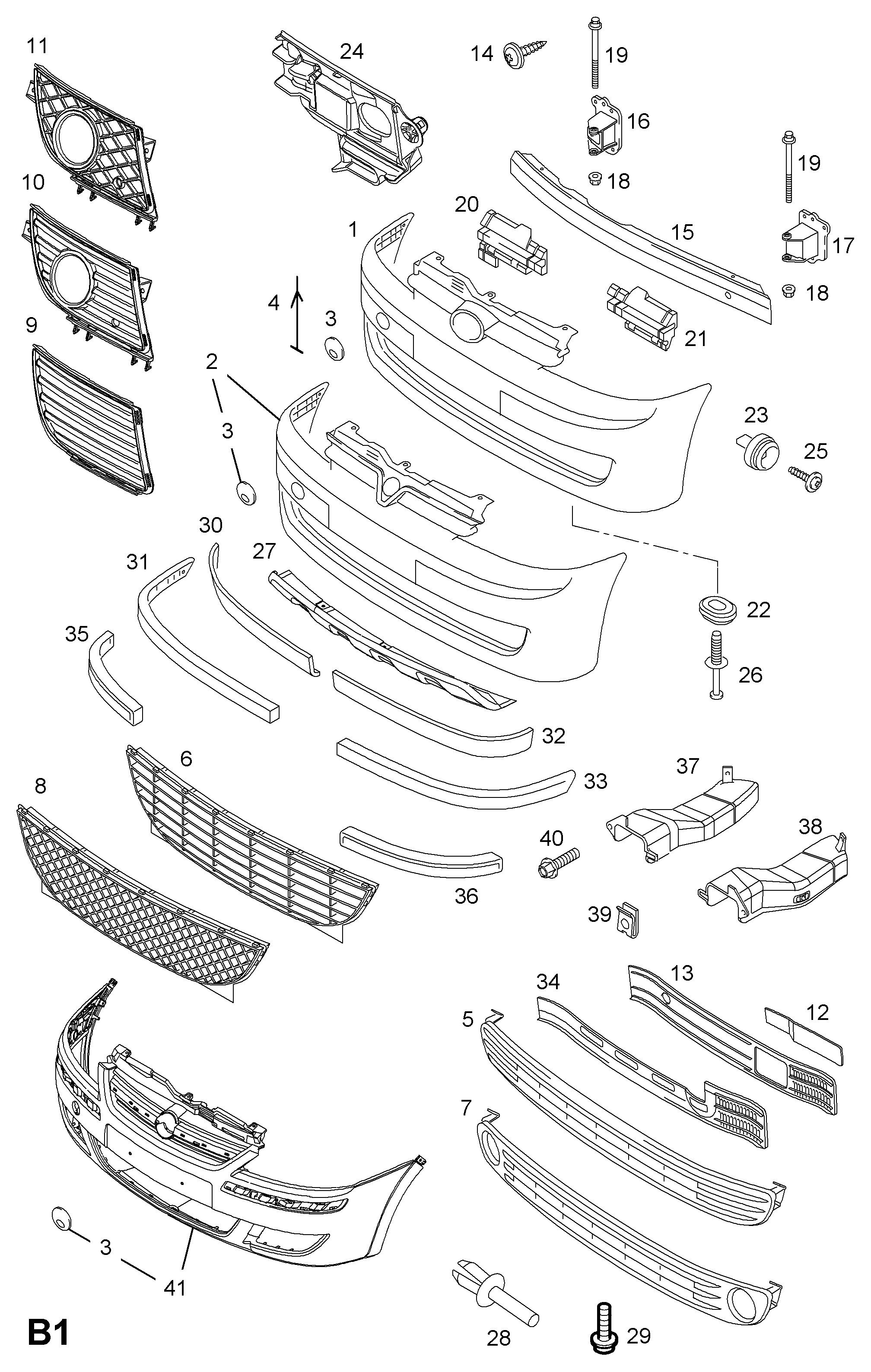 Opel 1405044 - Спойлер avtolavka.club