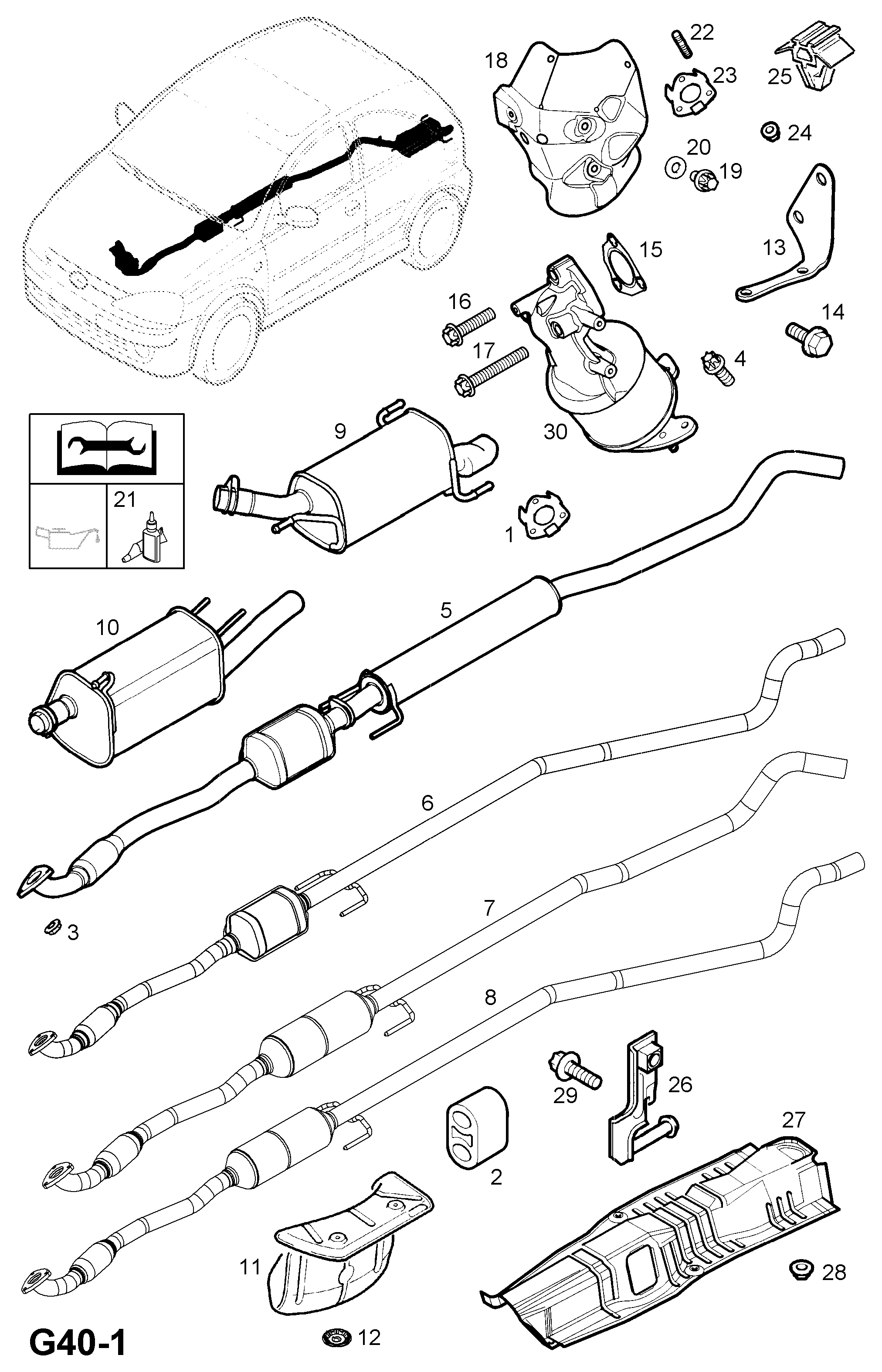 Vauxhall 5852449 - Глушник вихлопних газів кінцевий avtolavka.club