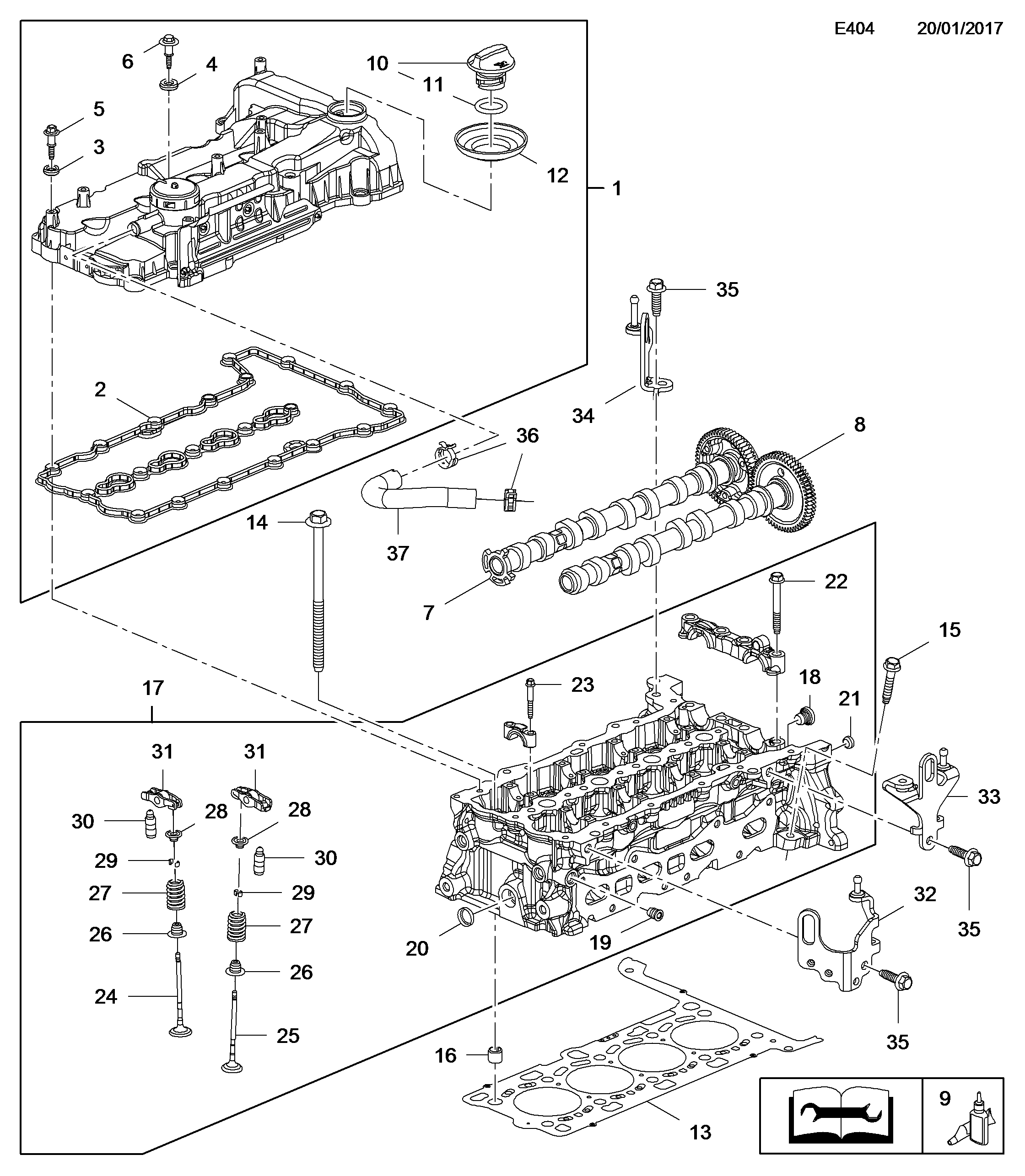 Vauxhall 607 882 - Прокладка, головка циліндра avtolavka.club