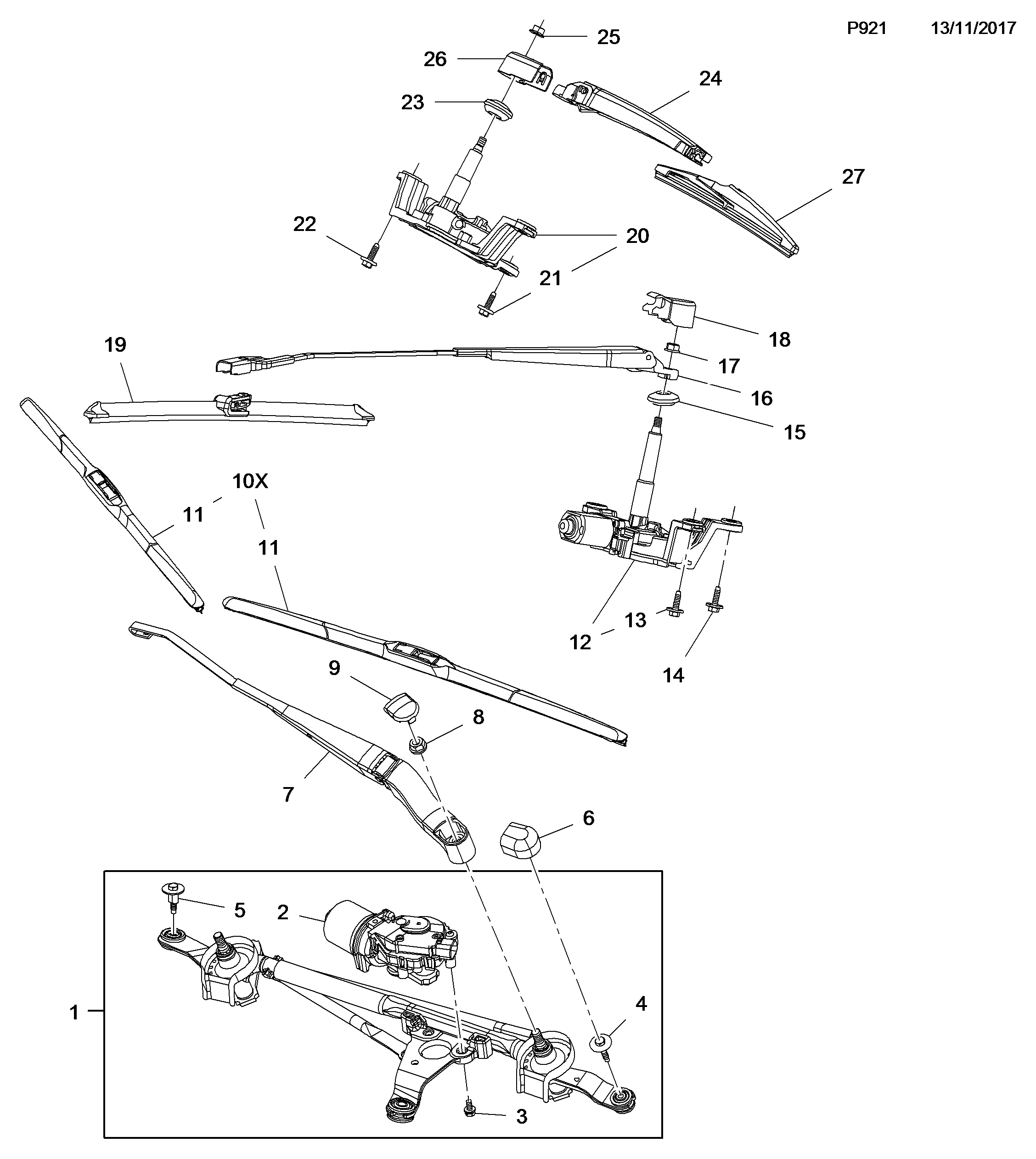 Opel 13475091 - Щітка склоочисника avtolavka.club