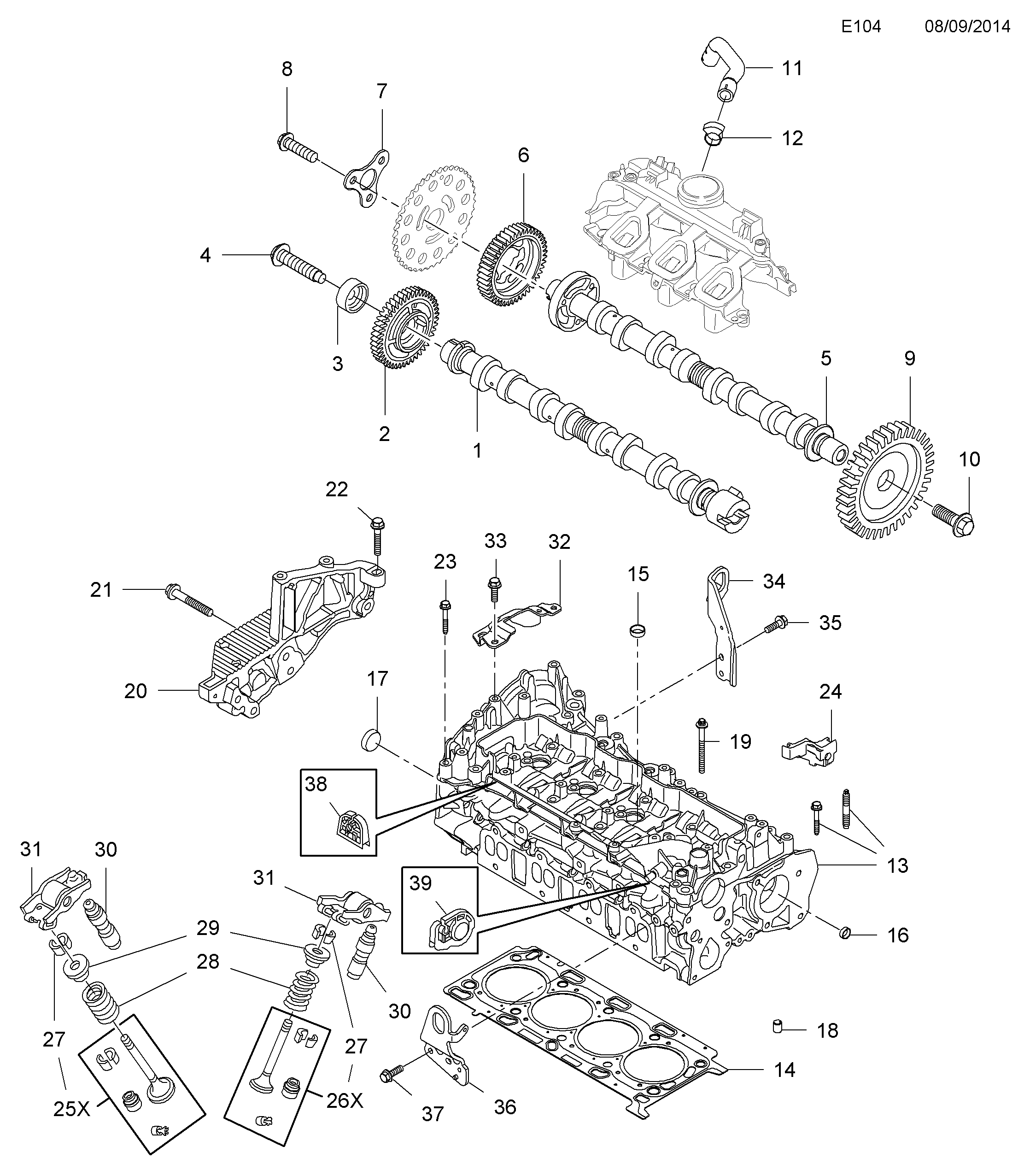 Vauxhall 95523280 - Головка циліндра avtolavka.club