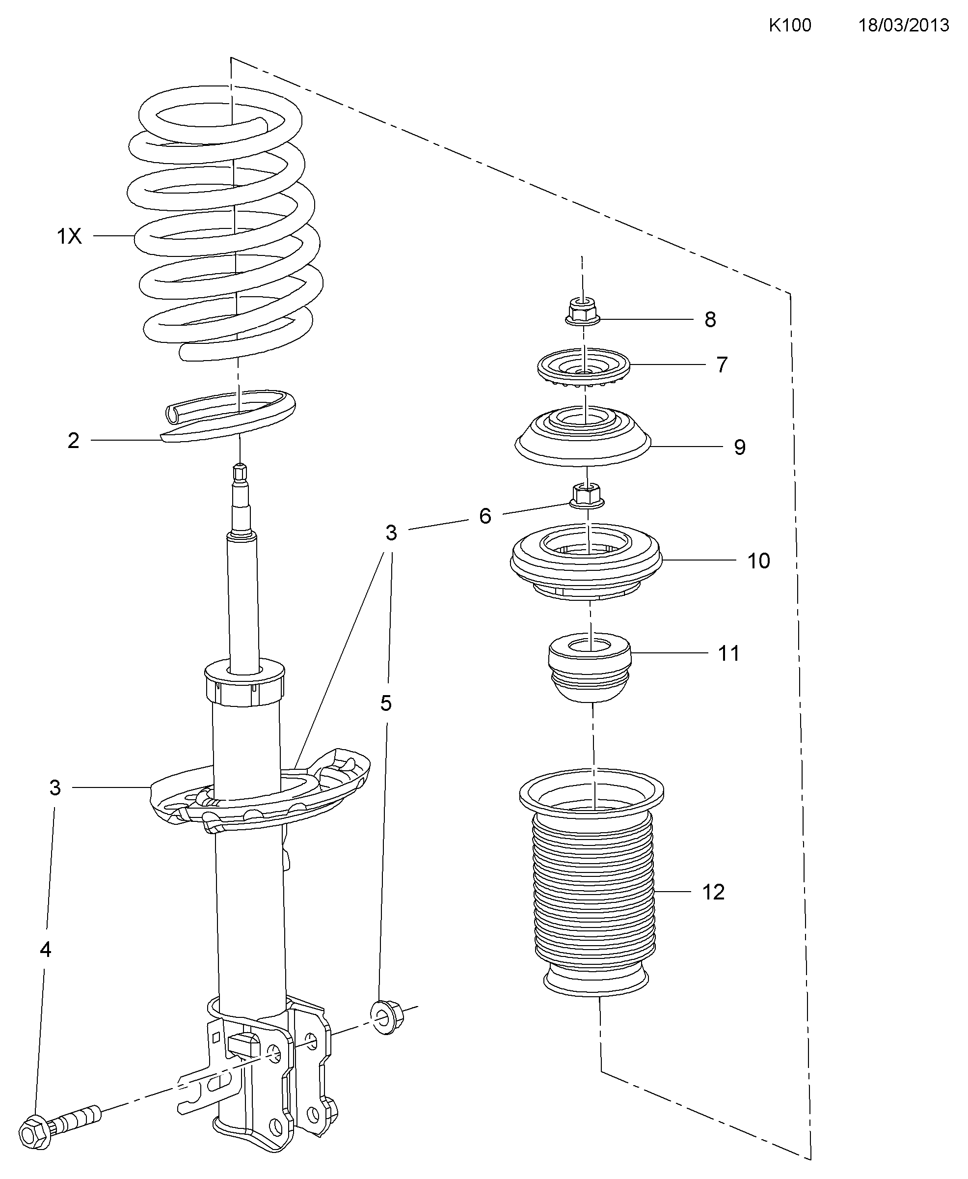 Vauxhall 3 44 652 - Ремкомплект, підвіска колеса avtolavka.club