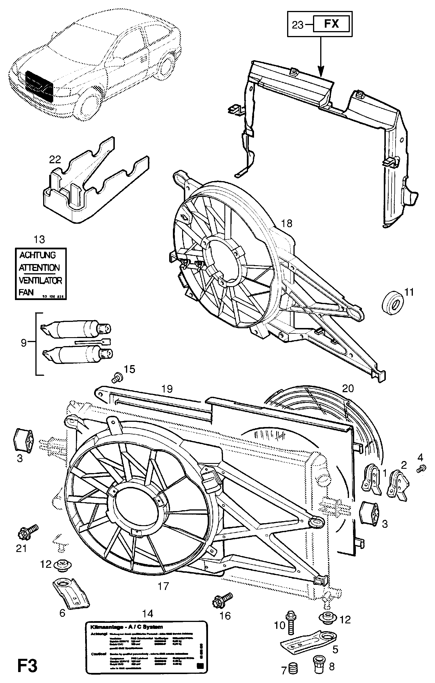 Vauxhall 1314 403 - Вентилятор, охолодження двигуна avtolavka.club