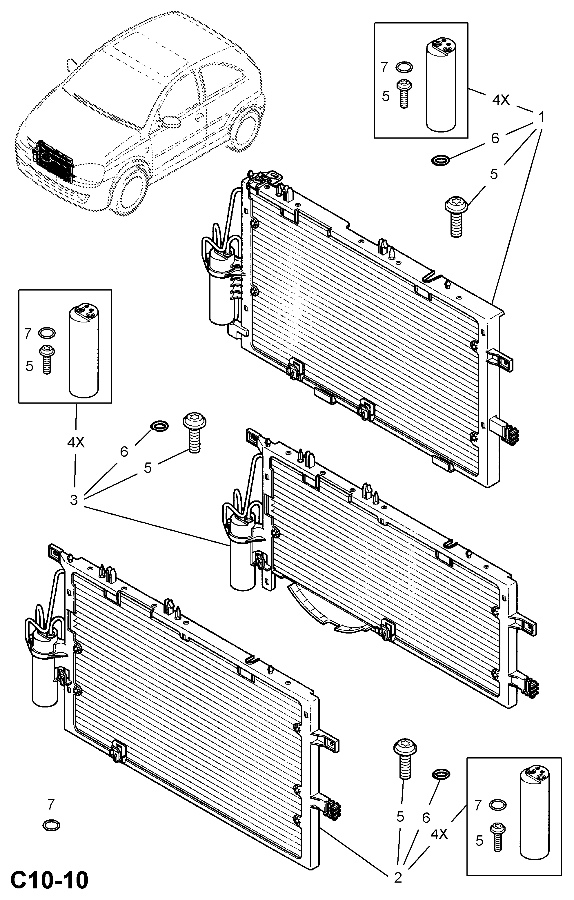 Vauxhall 18 48 000 - Осушувач, кондиціонер avtolavka.club