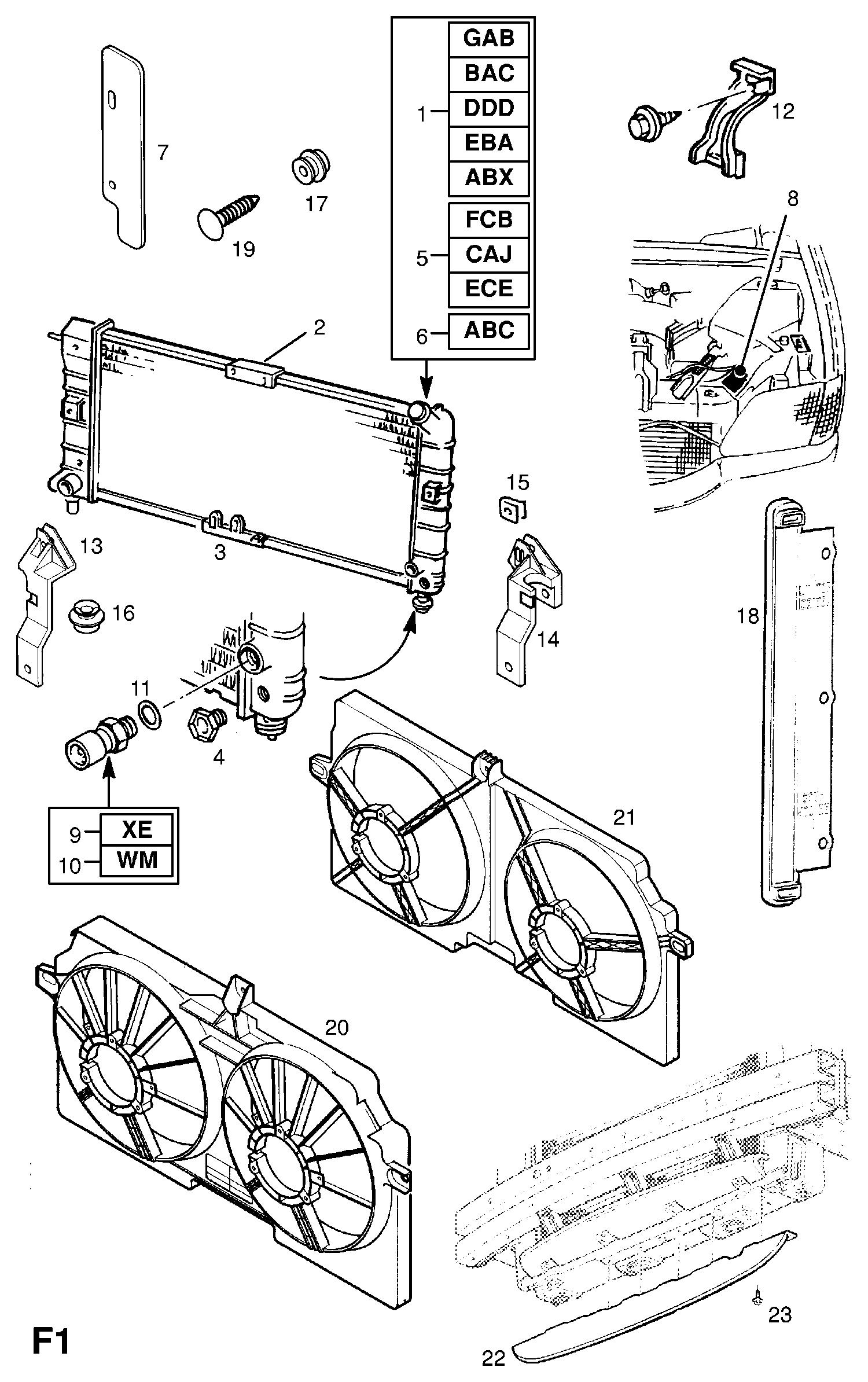 Vauxhall 13 41 400 - Кільце ущільнювача, термовиключ avtolavka.club