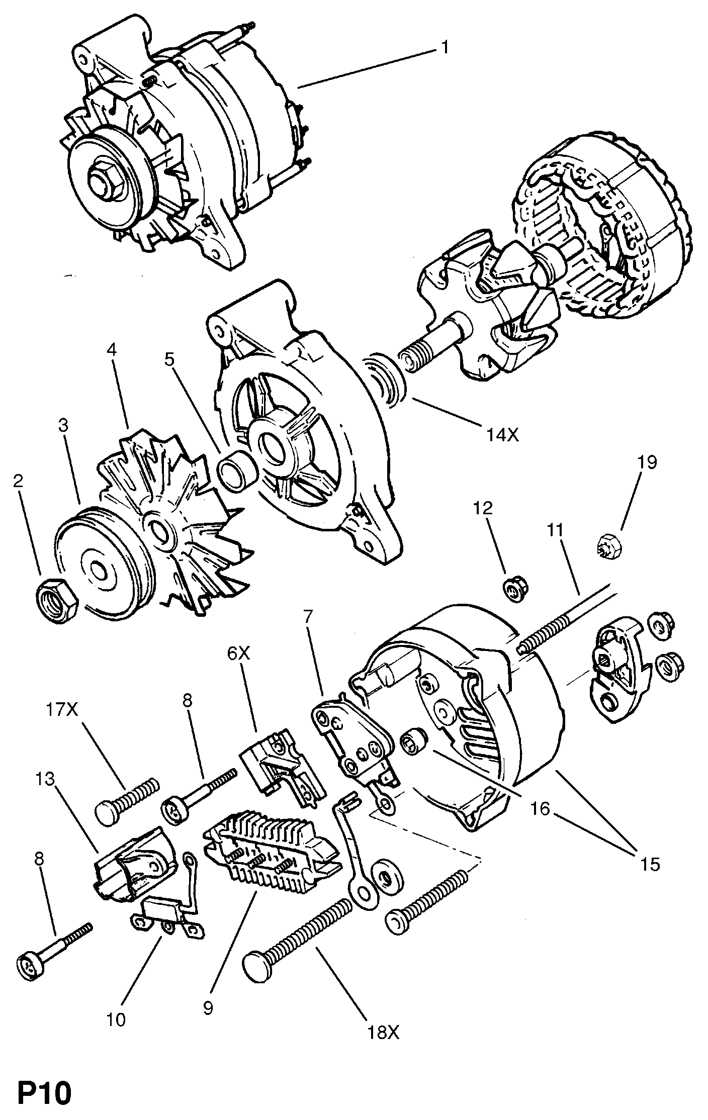 Opel 12 04 013 - Генератор avtolavka.club