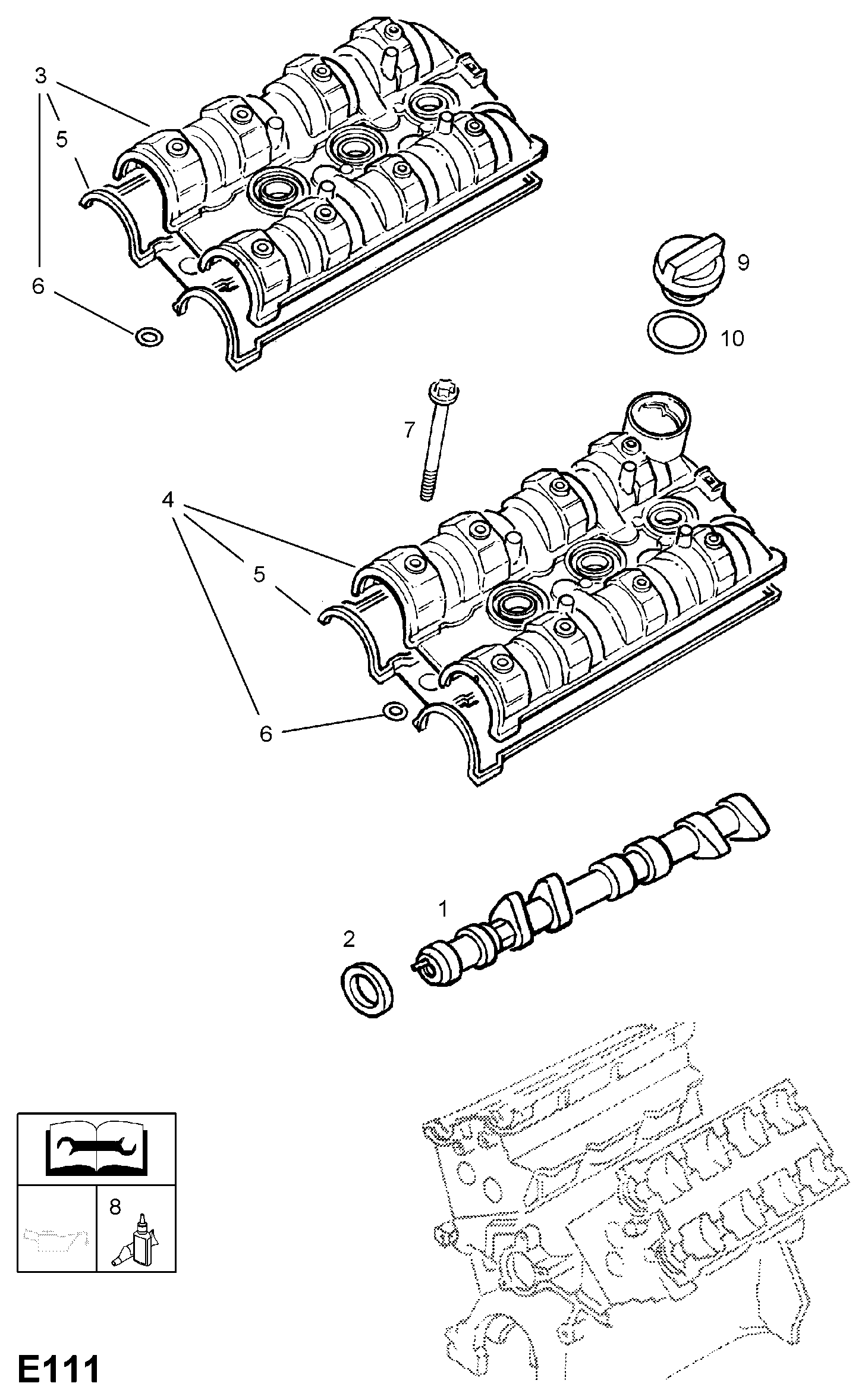 Vauxhall 5607469 - Комплект прокладок, головка циліндра avtolavka.club