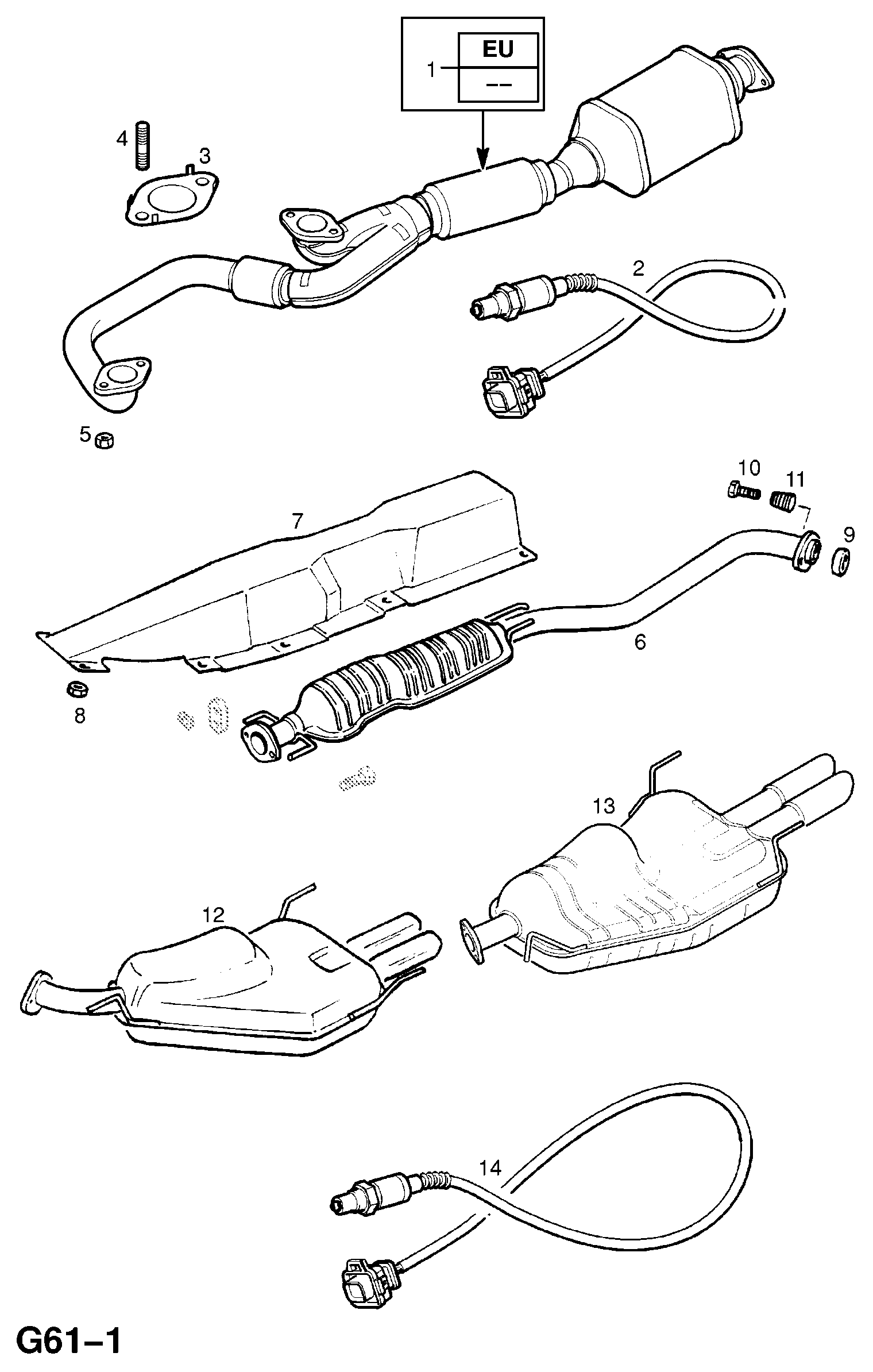 Opel 852428 - Глушник вихлопних газів кінцевий avtolavka.club