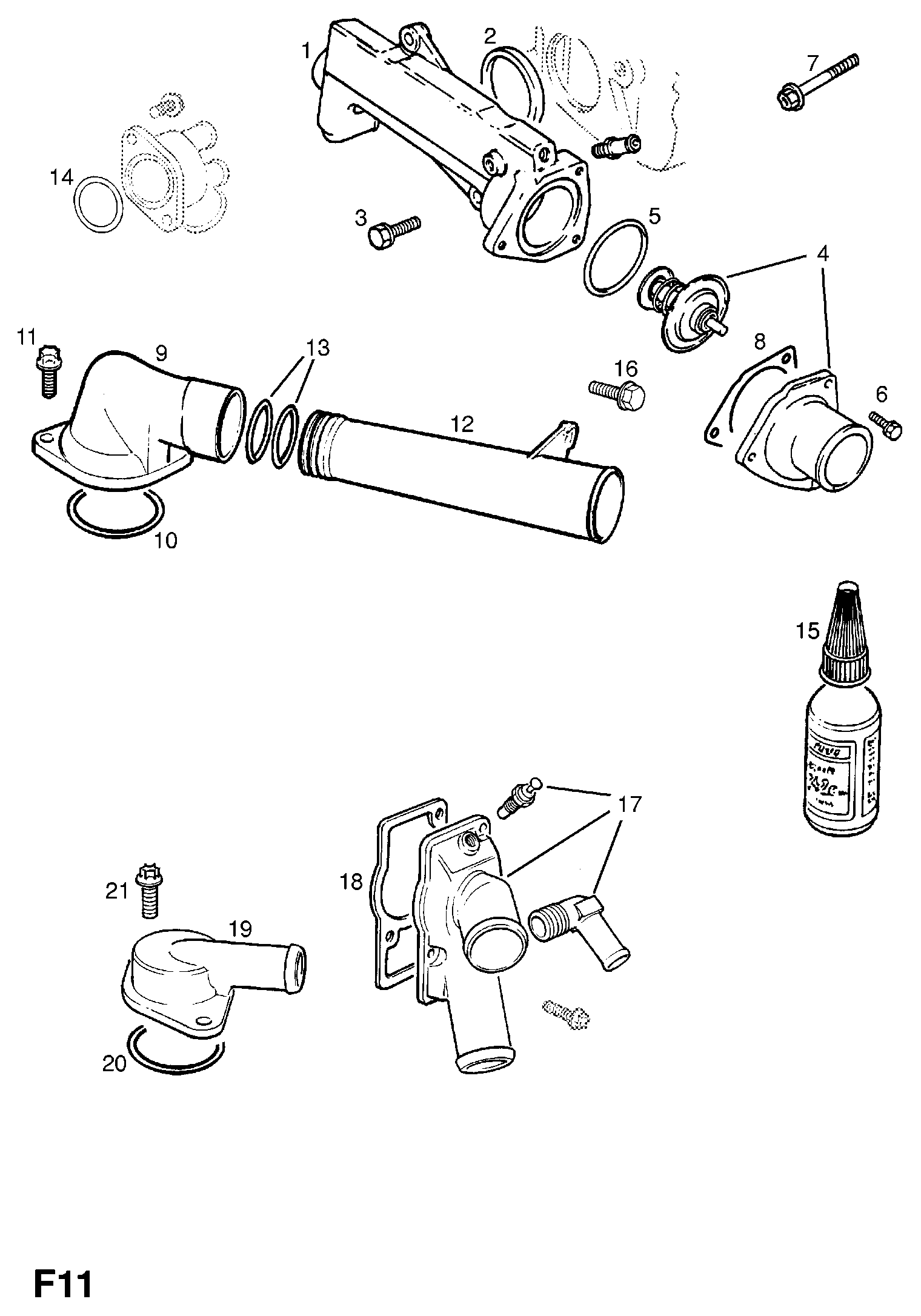 Opel 1338320 - Поворотна заслінка, підведення повітря avtolavka.club