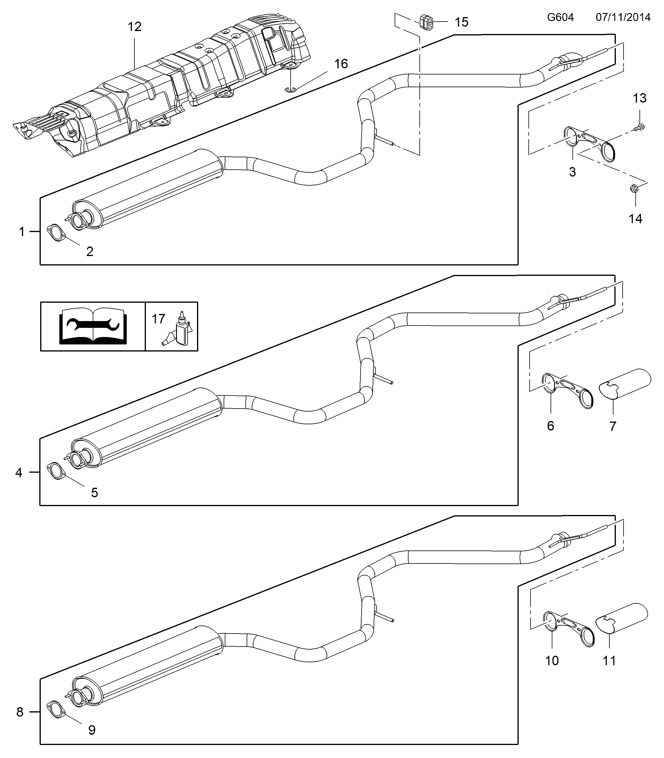 Vauxhall 854623 - Труба вихлопного газу avtolavka.club