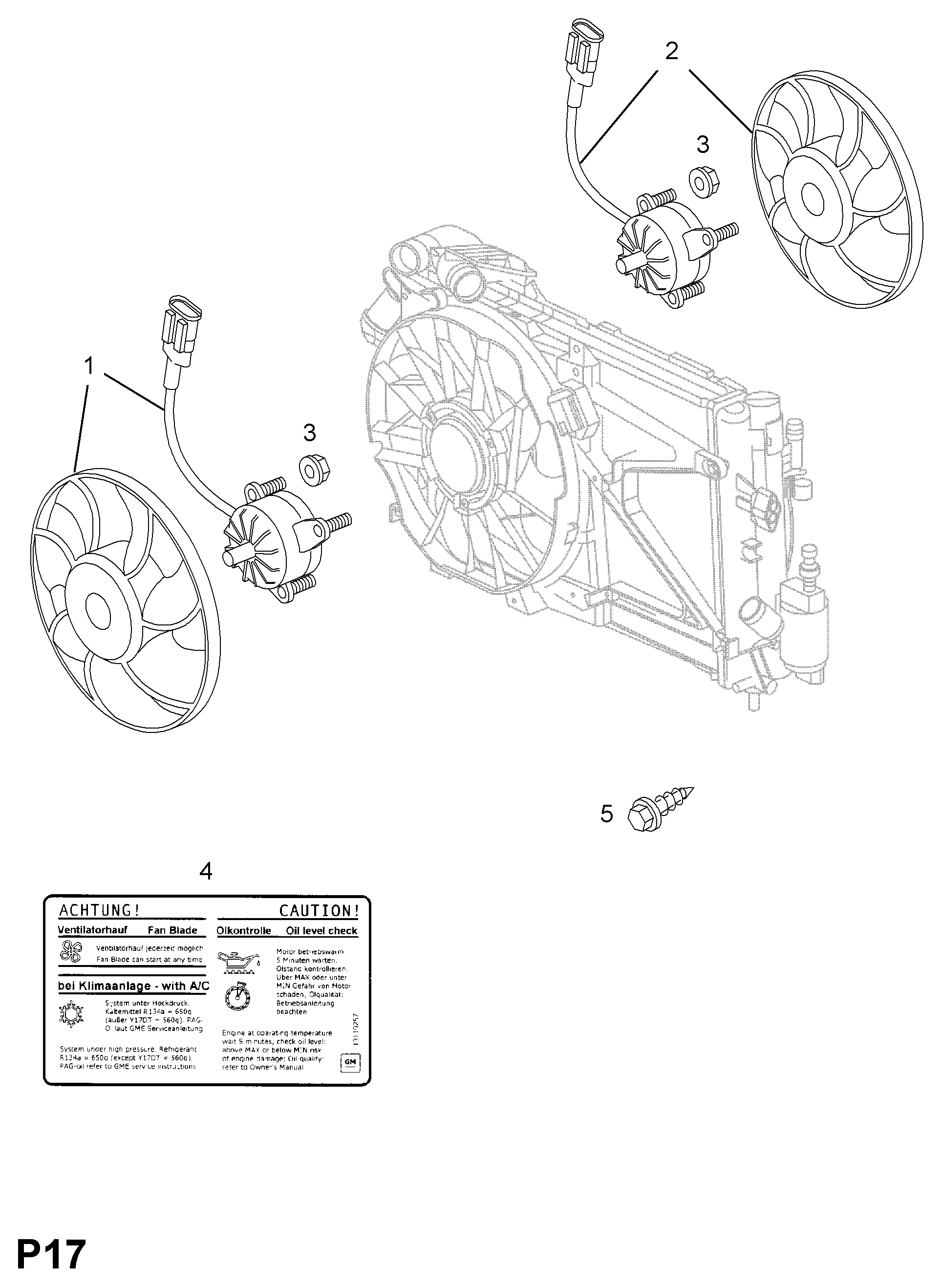 Vauxhall 13 41 354 - Вентилятор, охолодження двигуна avtolavka.club