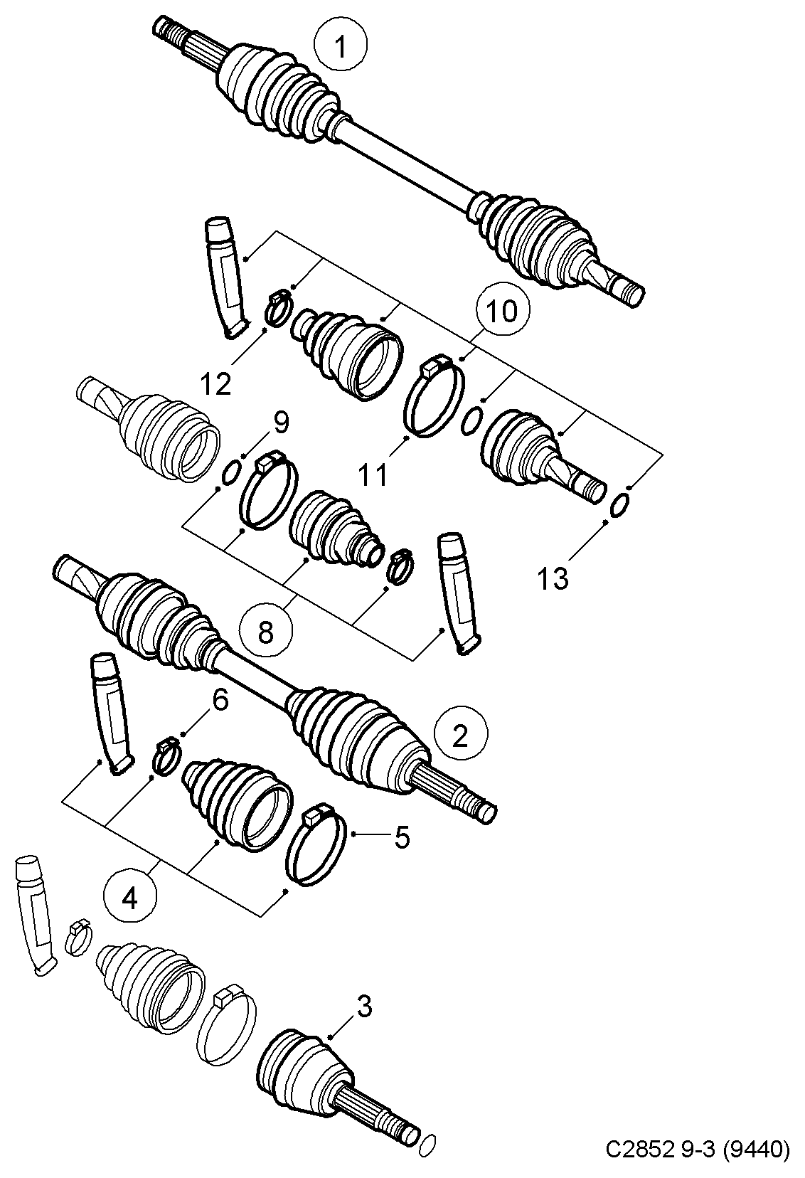 Vauxhall 93173675 - Пильник, приводний вал avtolavka.club