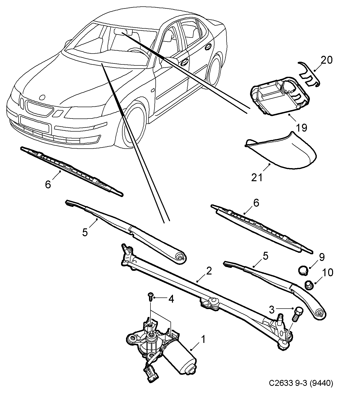 SAAB 12755312 - Щітка склоочисника avtolavka.club