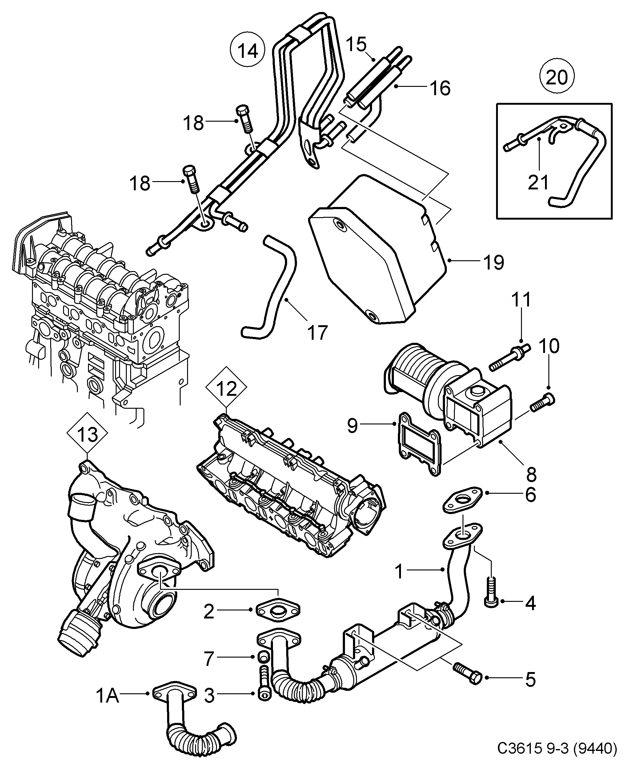 SAAB 93181981 - Клапан повернення ОГ avtolavka.club