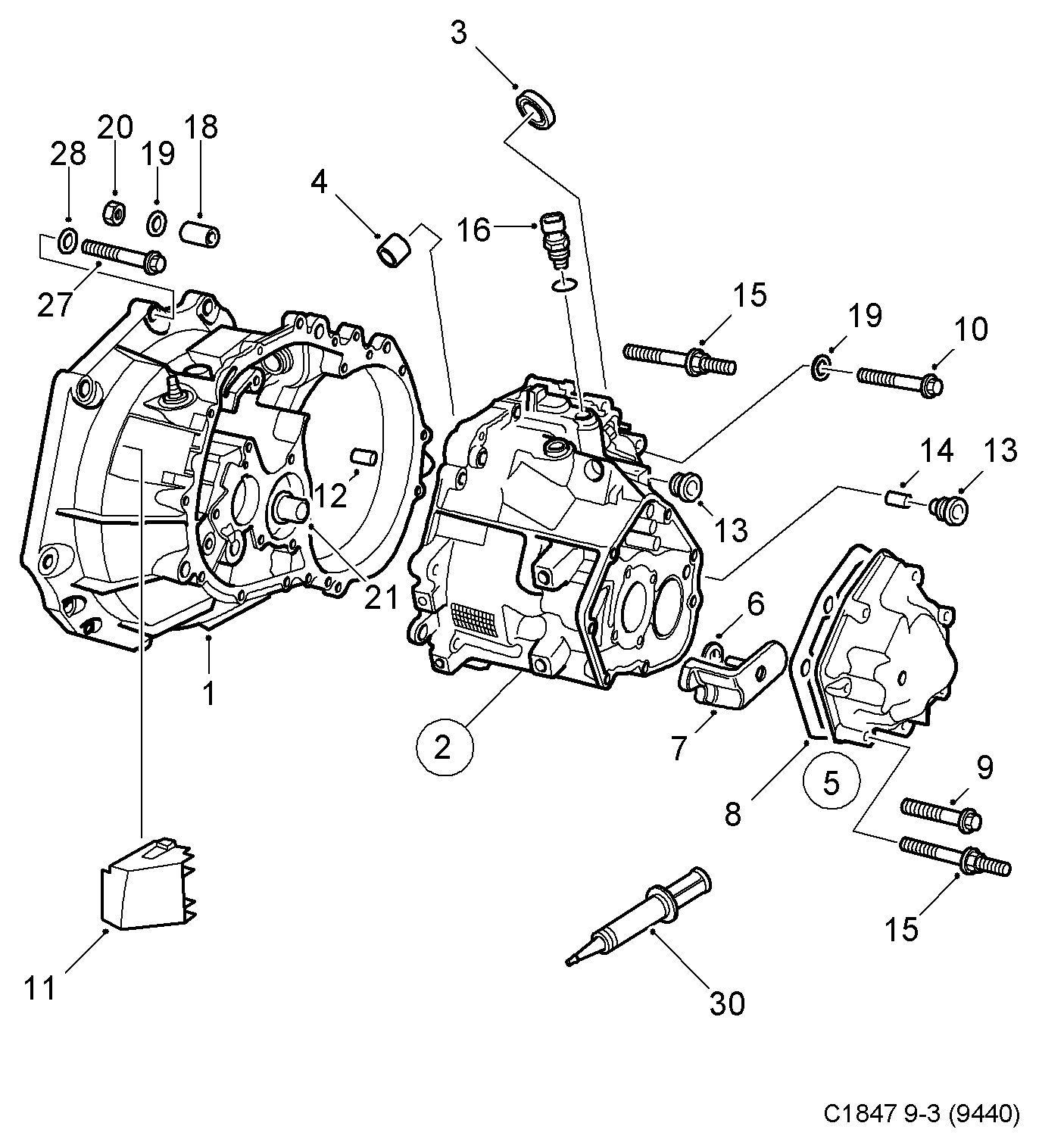 Vauxhall 24459626 - Датчик, контактний перемикач, фара заднього ходу avtolavka.club