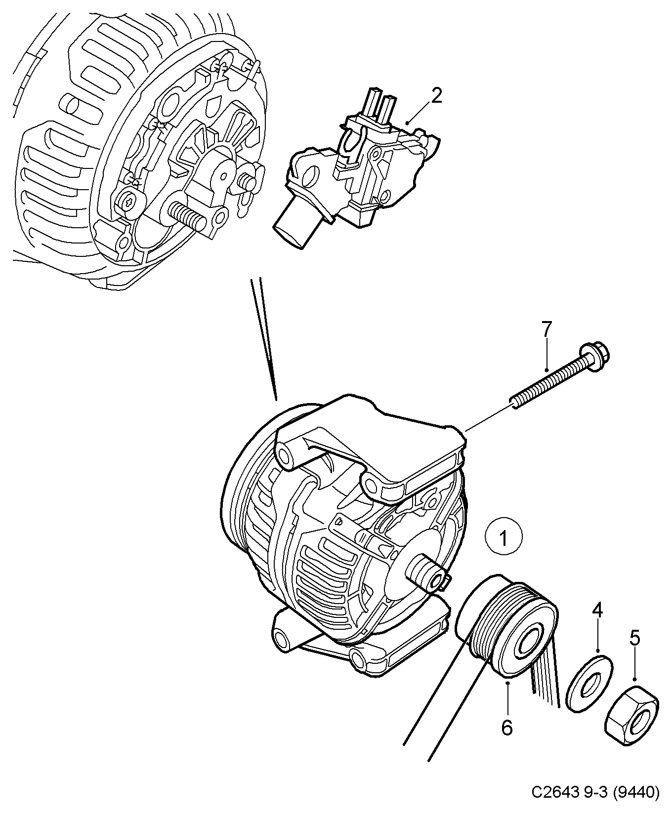 SAAB 12 75 7363 - Генератор avtolavka.club