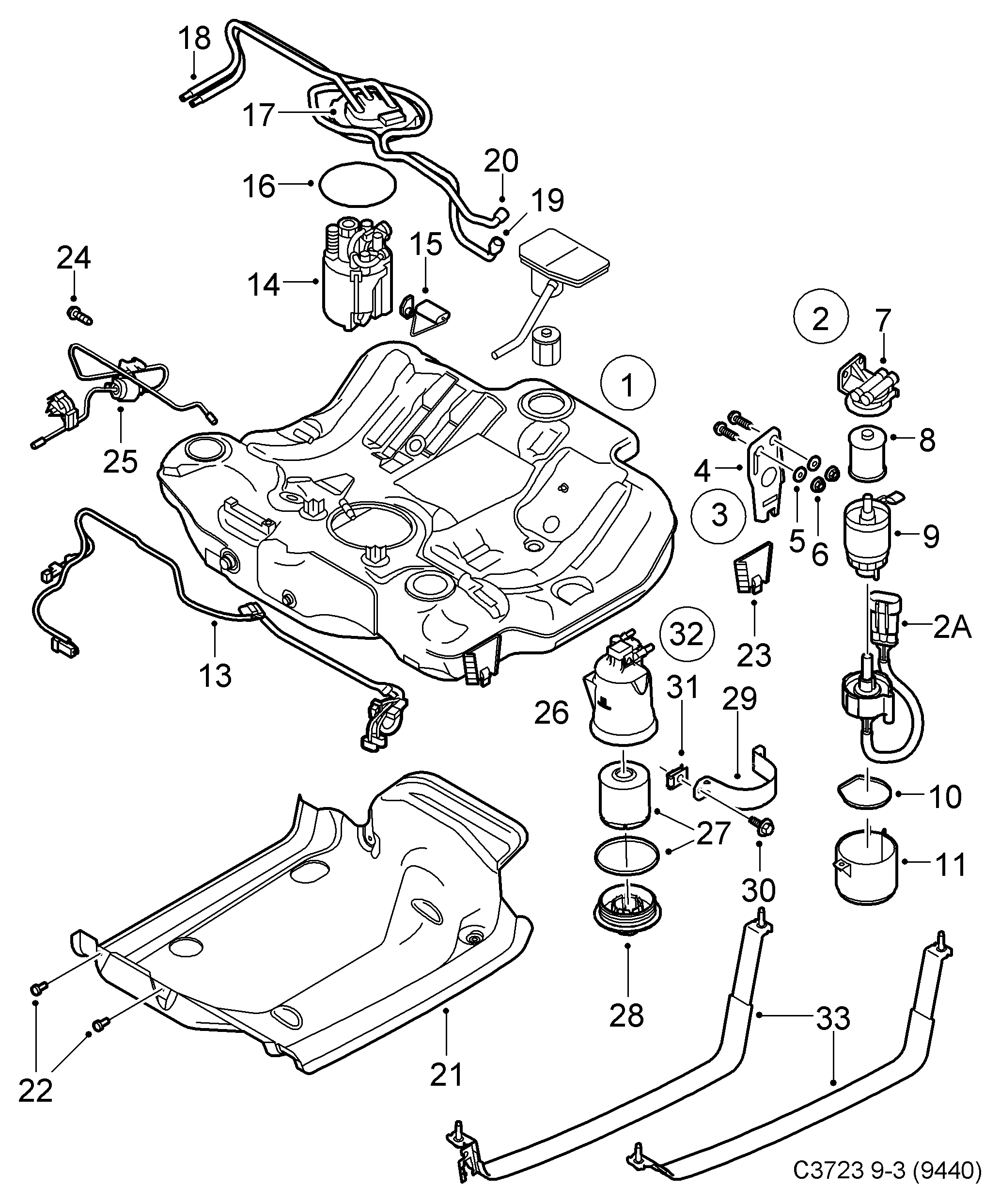 Vauxhall 93183815 - Паливний насос avtolavka.club