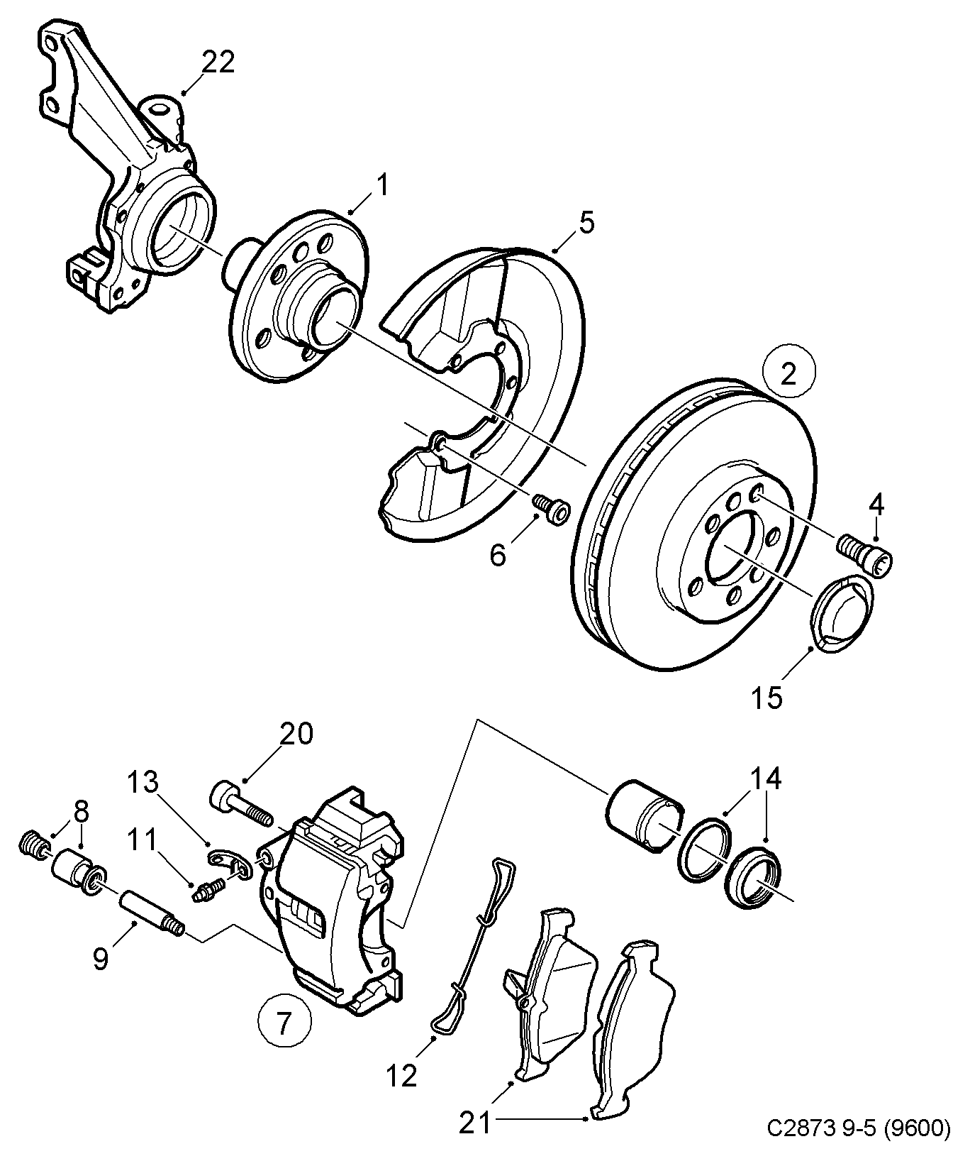 Chevrolet 55 32 544 - Гальмівні колодки, дискові гальма avtolavka.club