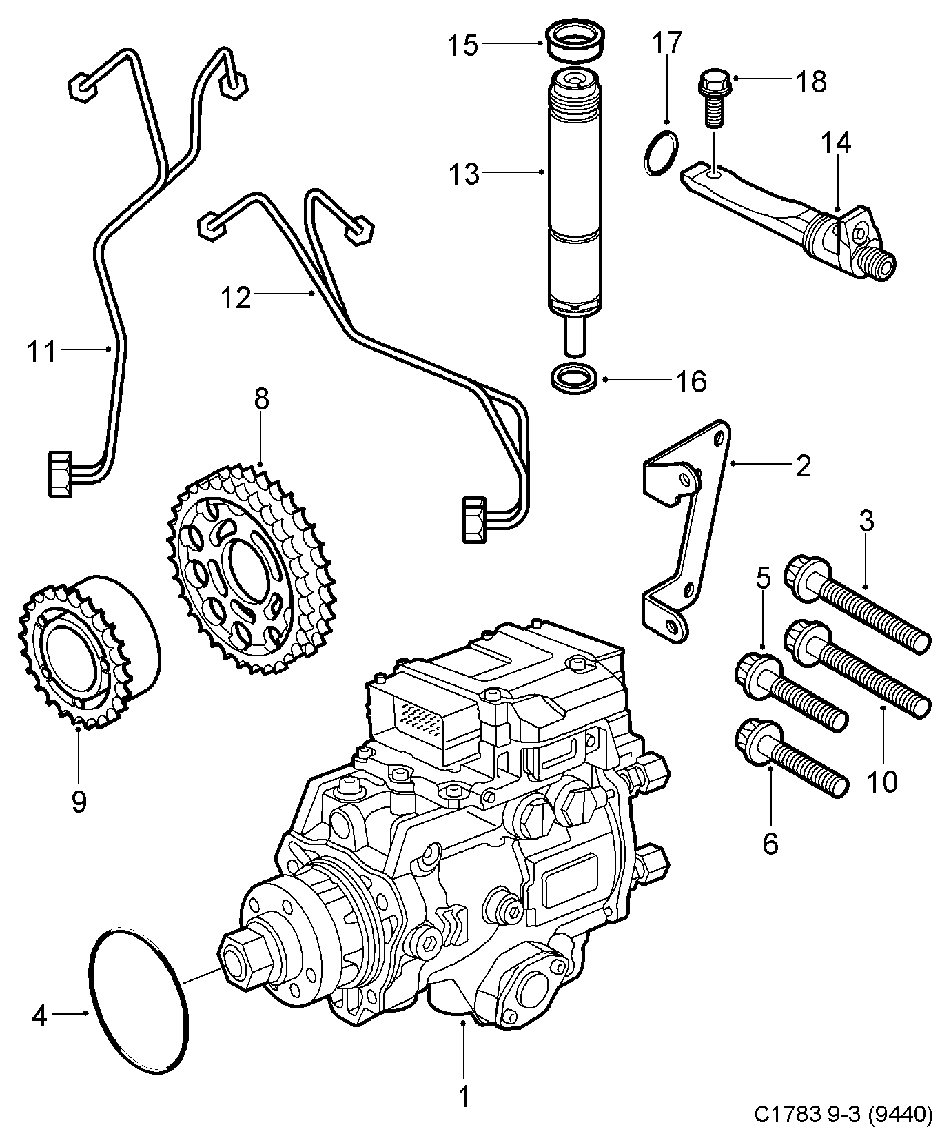 Opel 9202474 - Форсунка дизельна, розпилювач і утримувач avtolavka.club