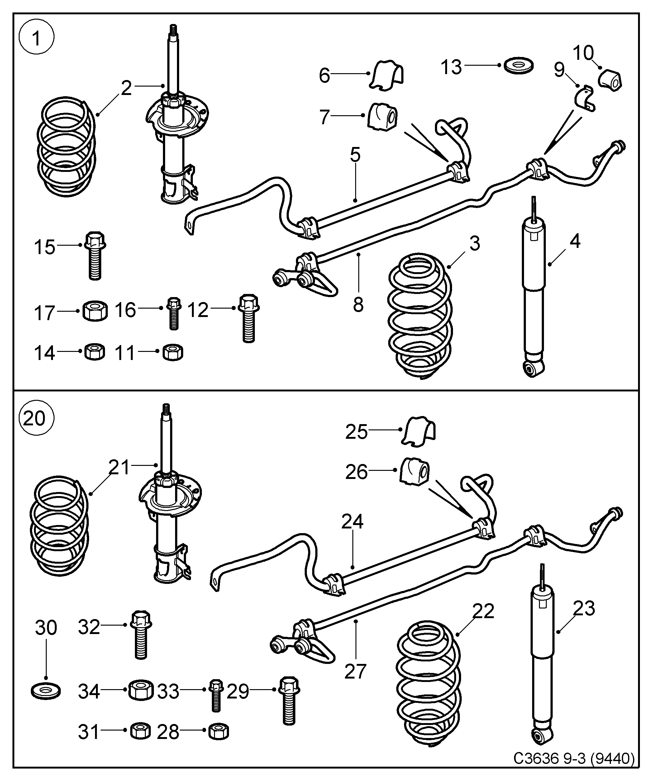 Opel 24457843 - Втулка, стабілізатор avtolavka.club