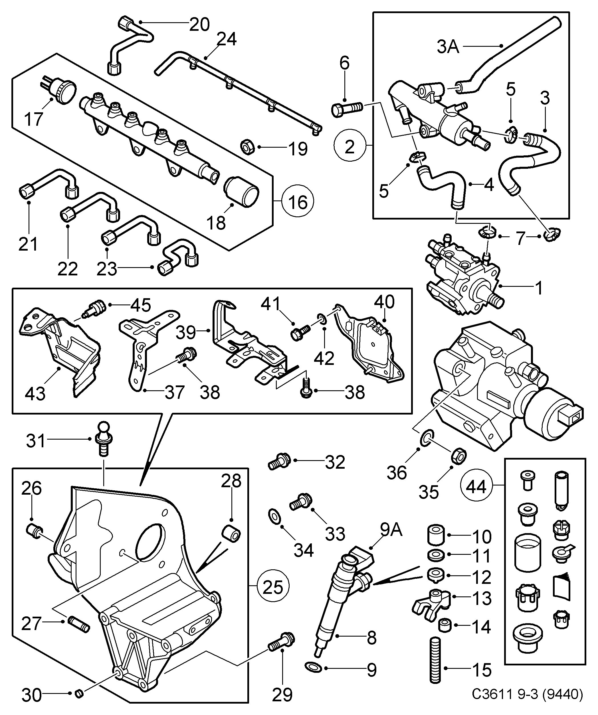 Vauxhall 93182410 - Насос високого тиску avtolavka.club