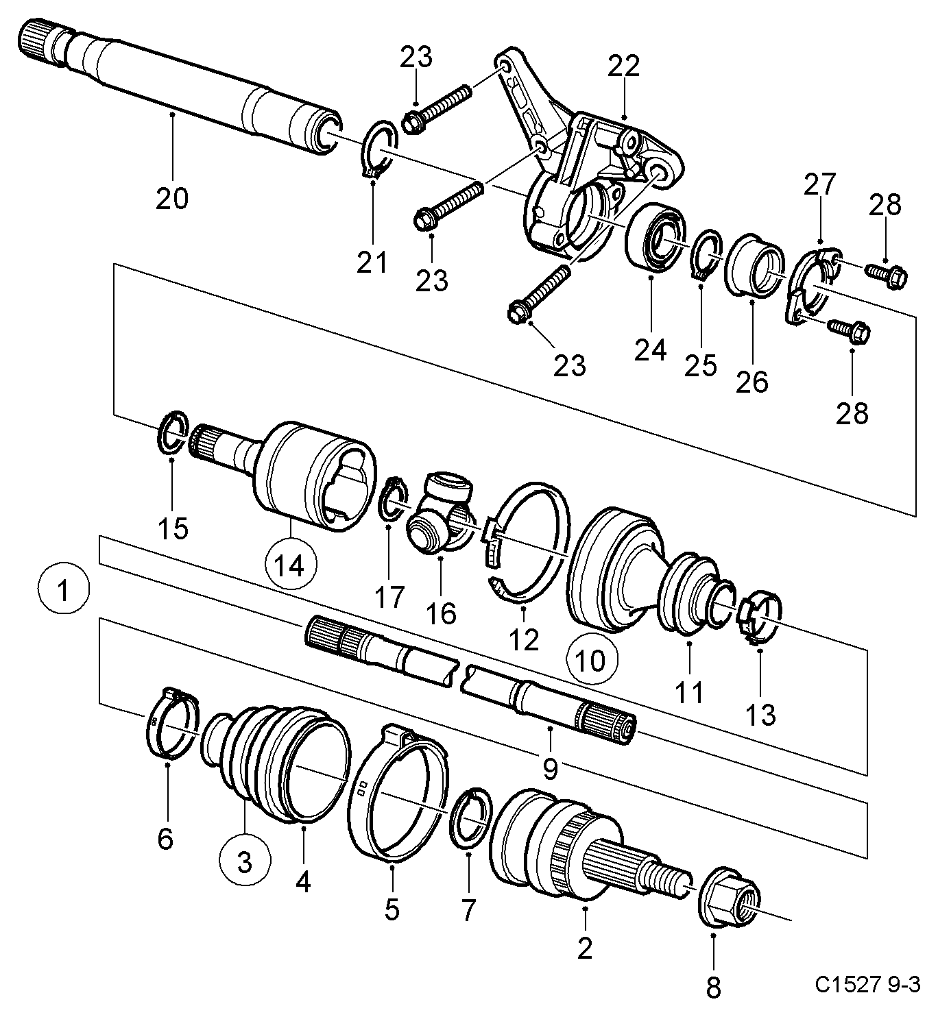 SAAB 13166590 - Приводний вал avtolavka.club