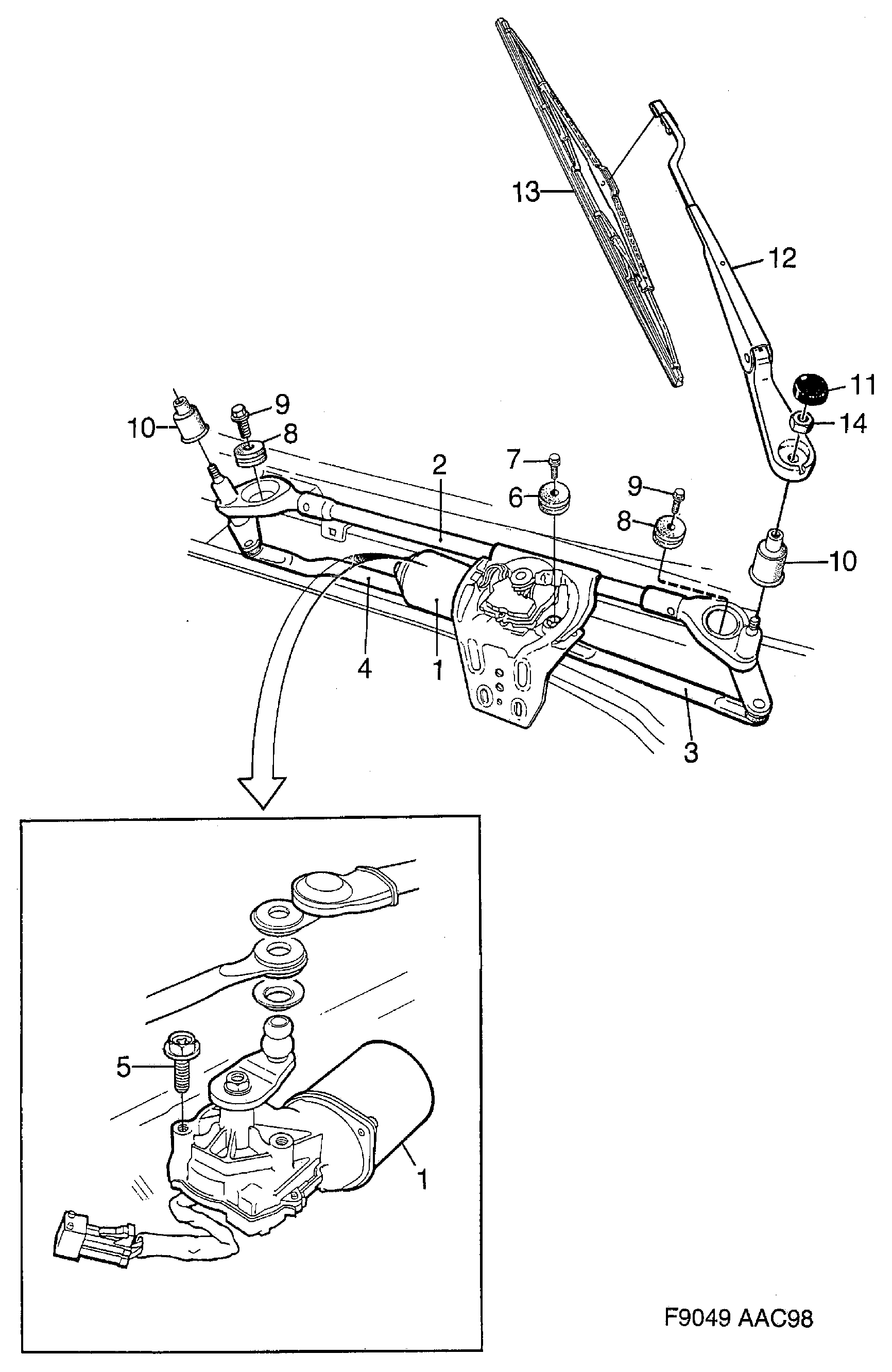 SAAB 5582549 - Щітка склоочисника avtolavka.club