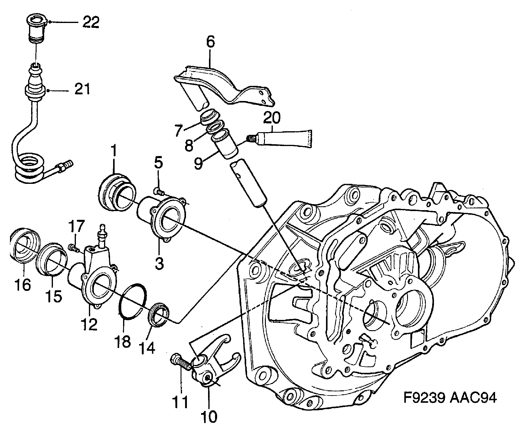 Vauxhall 8732232 - Вичавний підшипник avtolavka.club