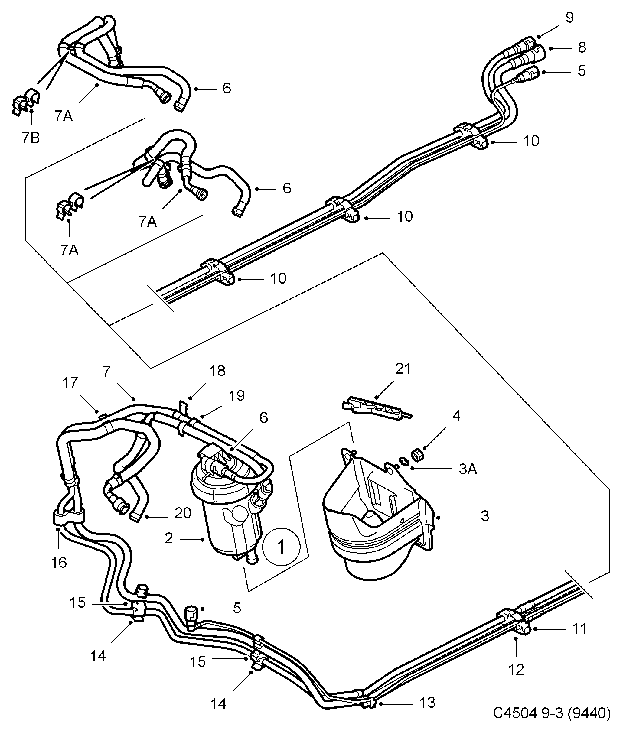 Vauxhall 93181377 - Паливний фільтр avtolavka.club