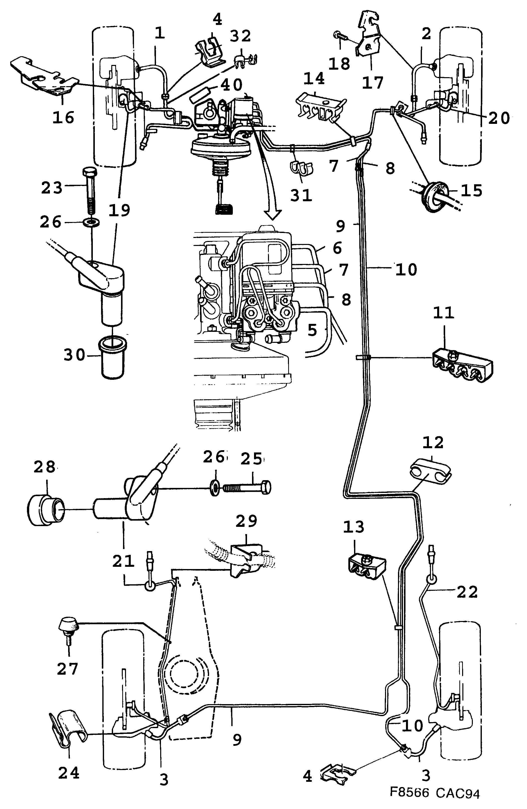 SAAB 4647053 - Датчик ABS, частота обертання колеса avtolavka.club