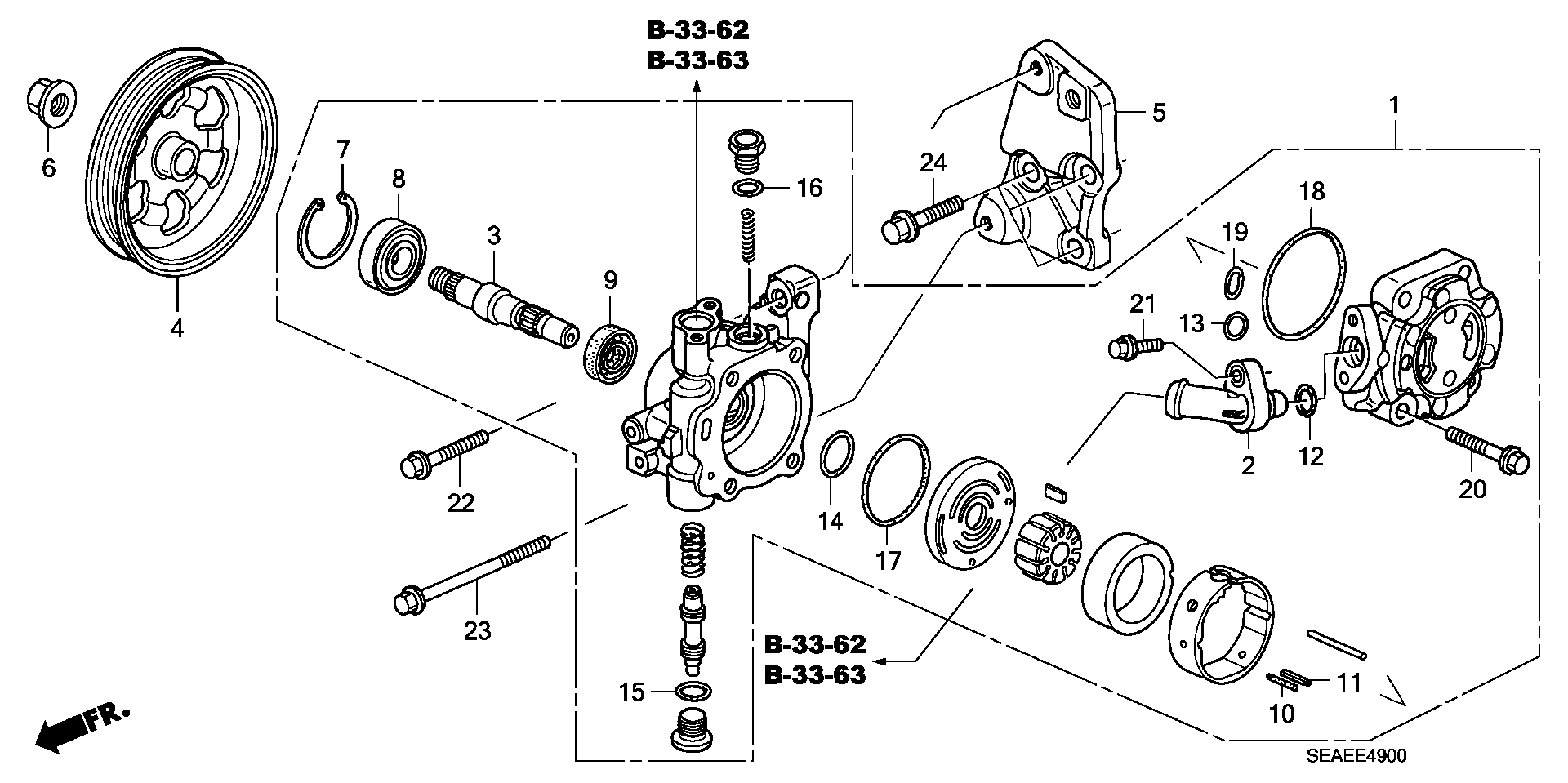 Honda 56110-RBD-E02 - Гідравлічний насос, рульове управління, ГУР avtolavka.club