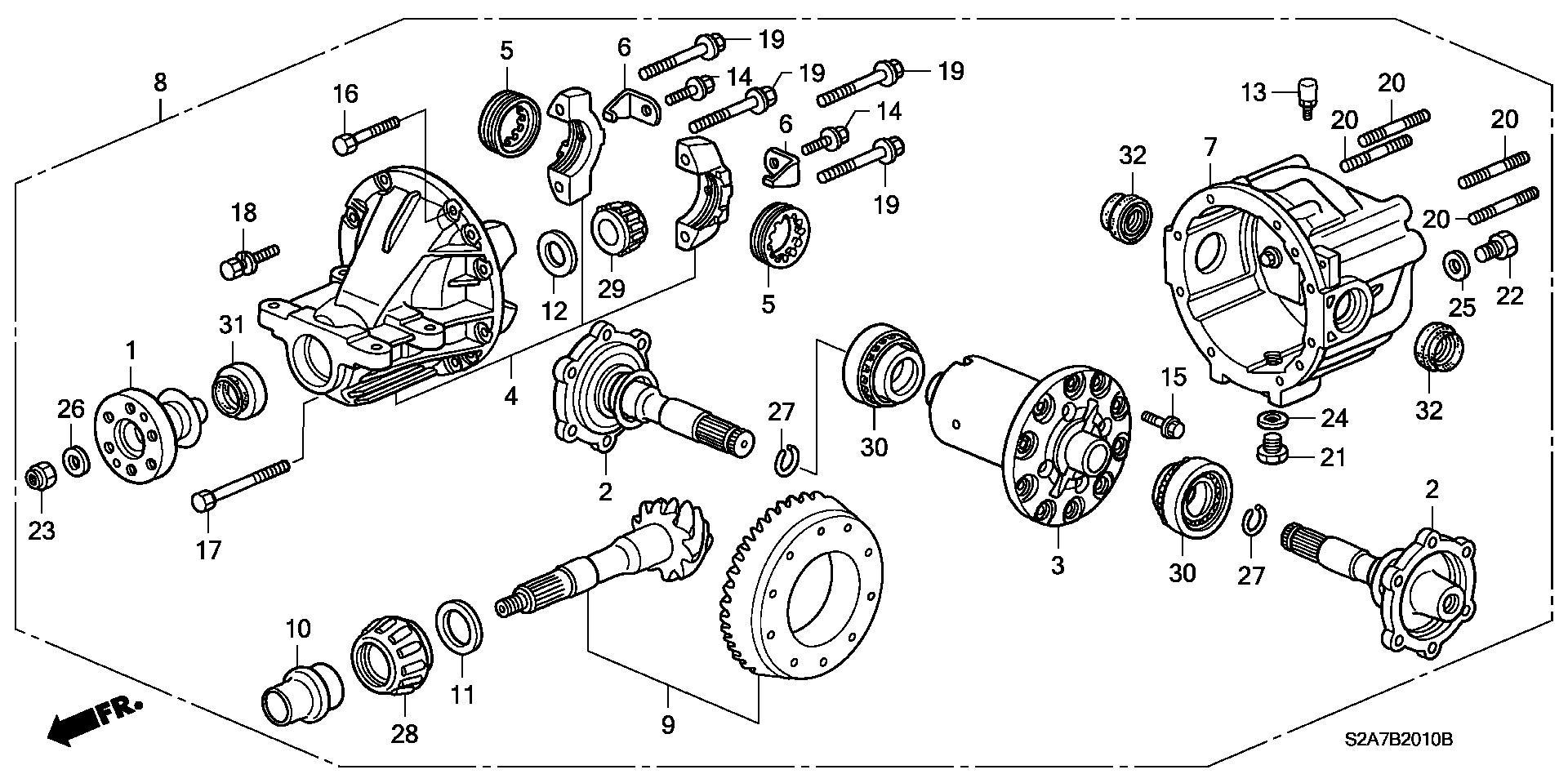 Honda 91202PCZ003 - Ущільнене кільце, диференціал avtolavka.club